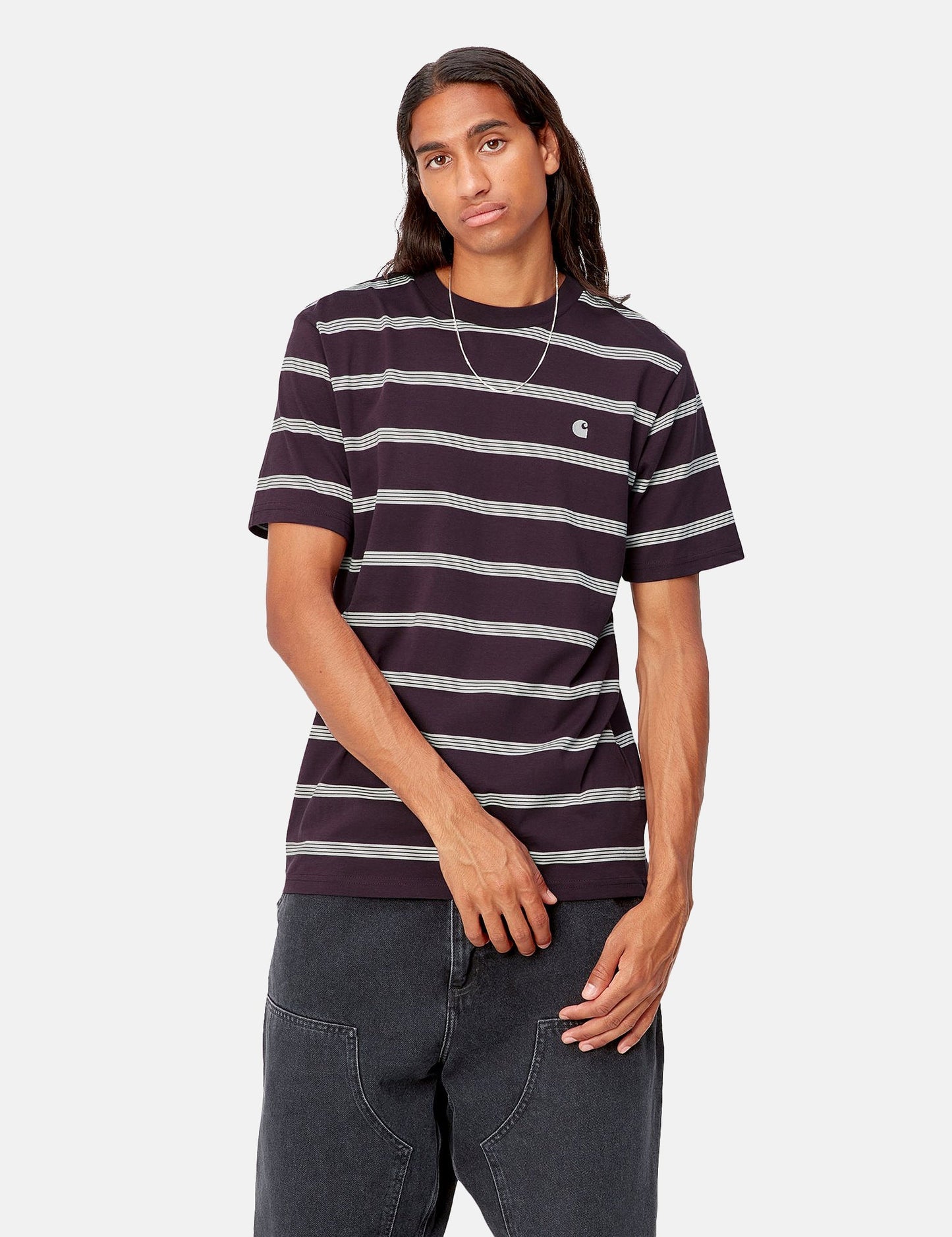 Glover Streifen-T-Shirt - Wacholdergrün/Wachs/Wachs