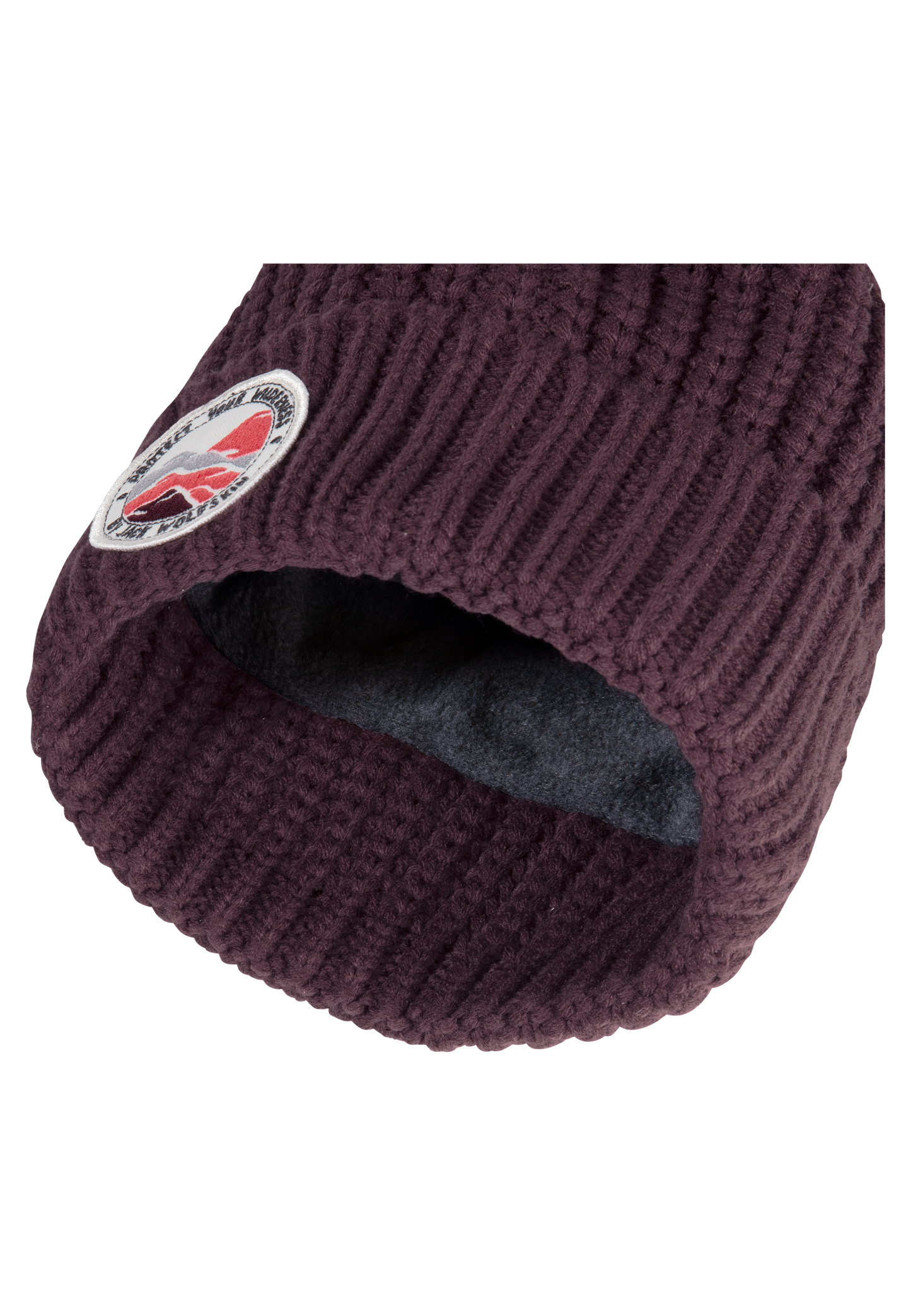 POMPOM BADGE BEANIE K