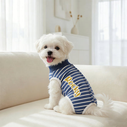 Personalized Name Anti Lick Pet Onesie | inCloth72