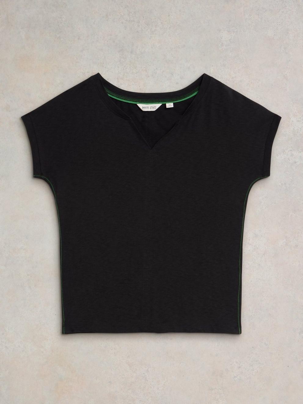 Nelly Cotton Notch Neck Tee