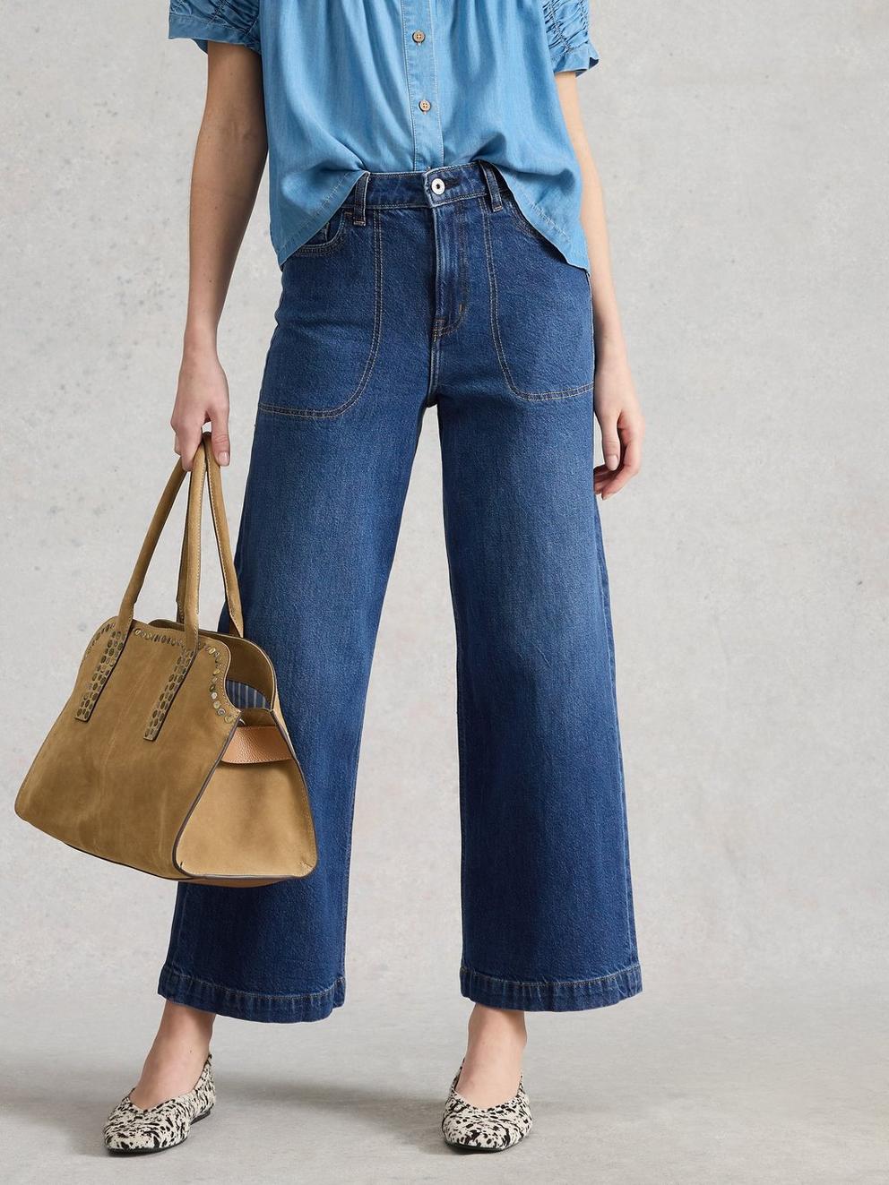 Tia Wide Leg Crop Jean