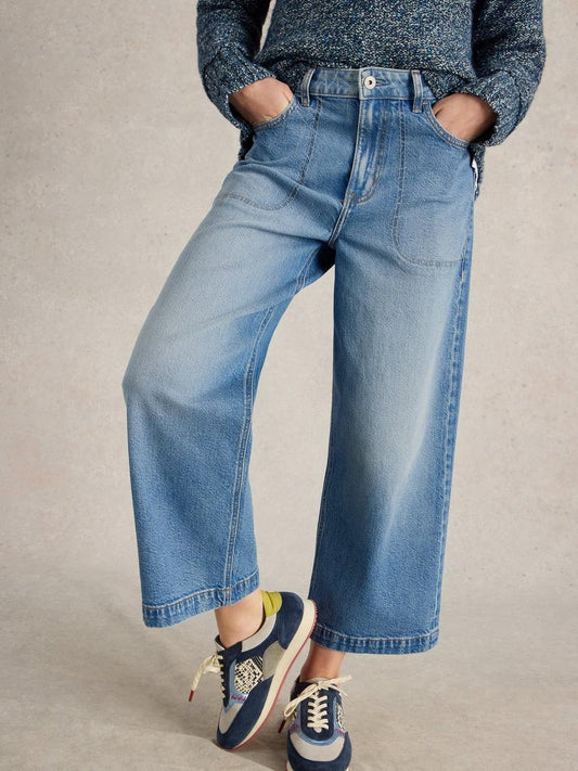 Tia Wide Leg Crop Jean