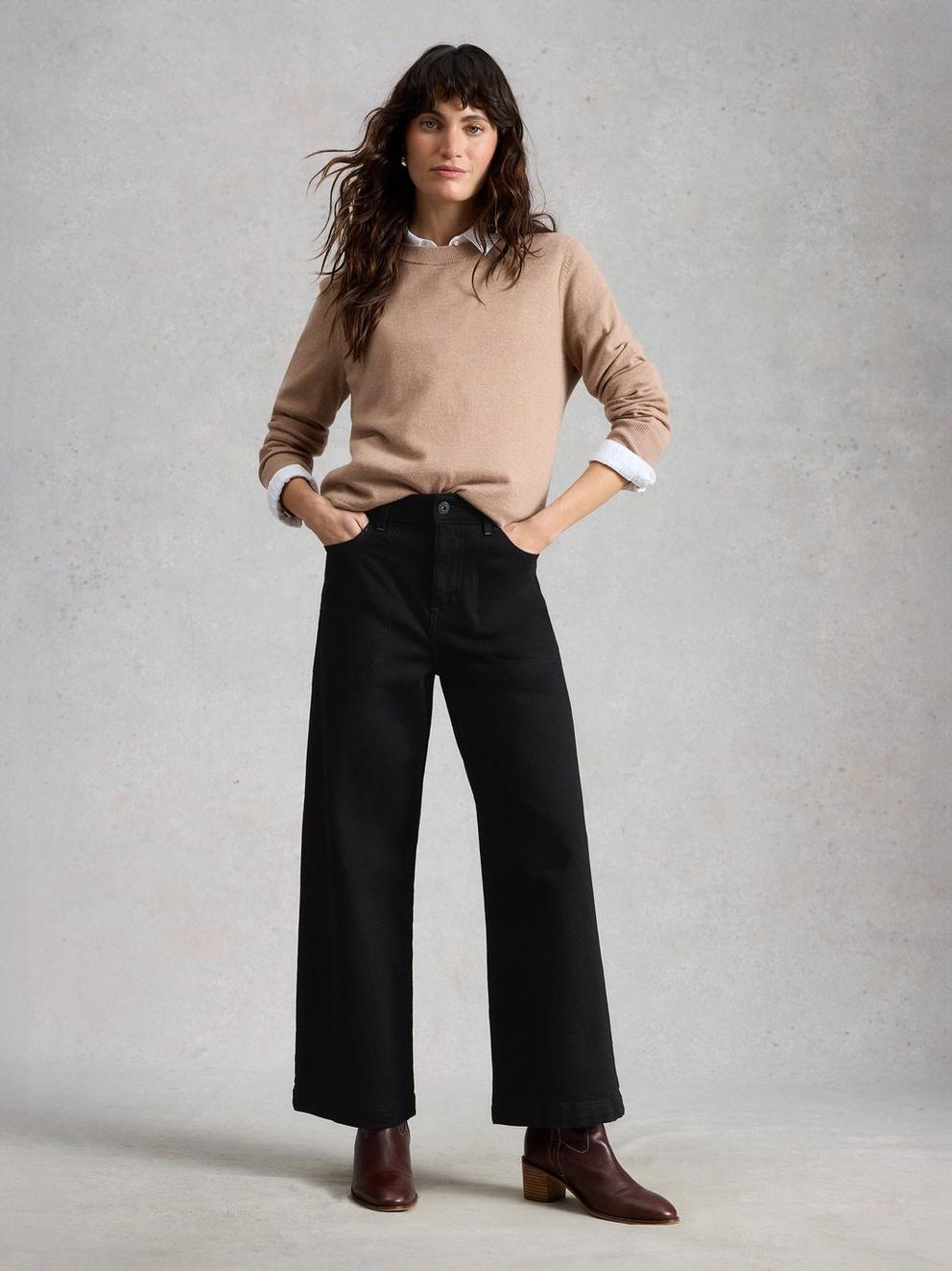 Tia Wide Leg Crop Jean