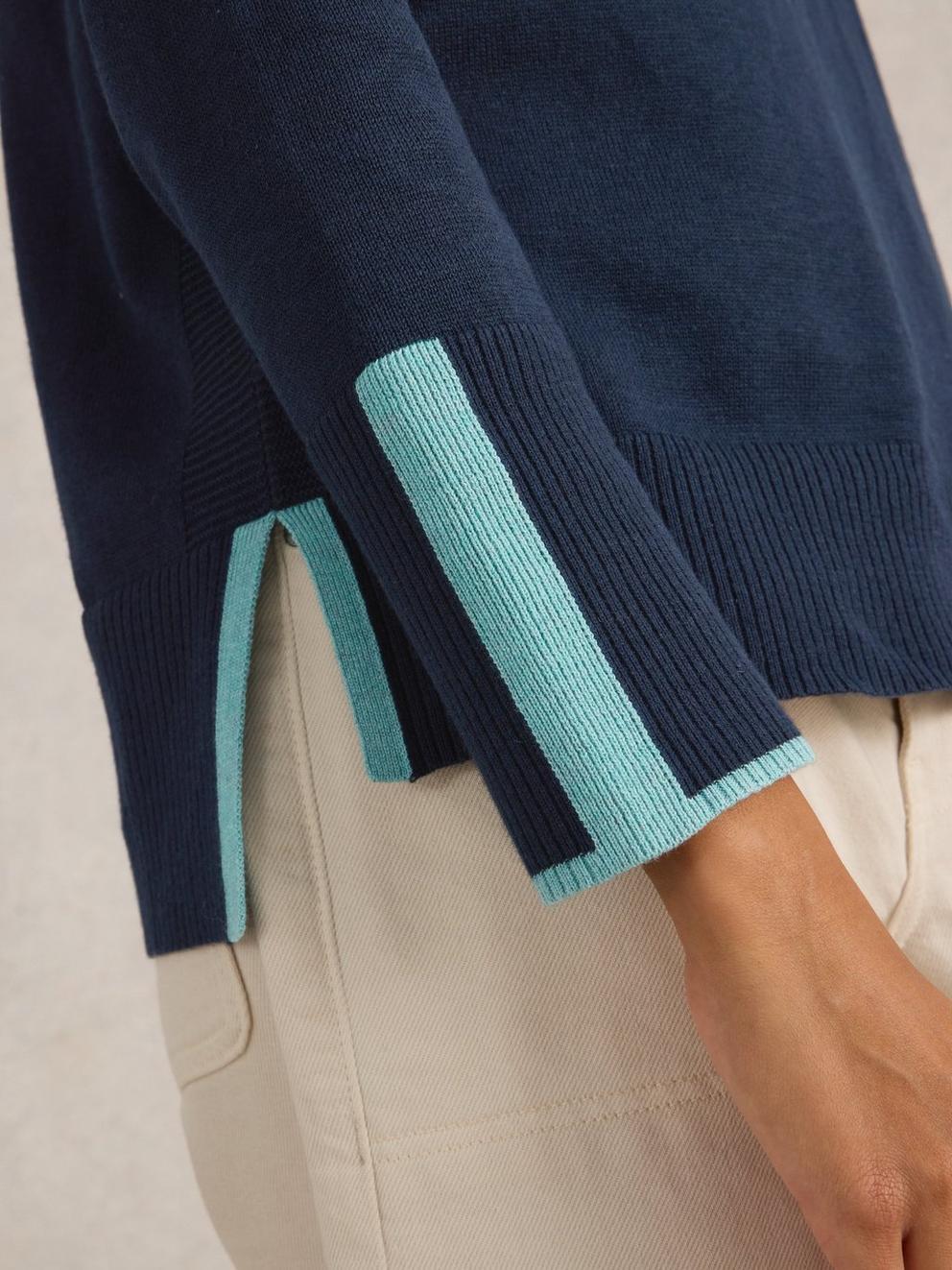 Olive Crew Neck Cotton Jumper
