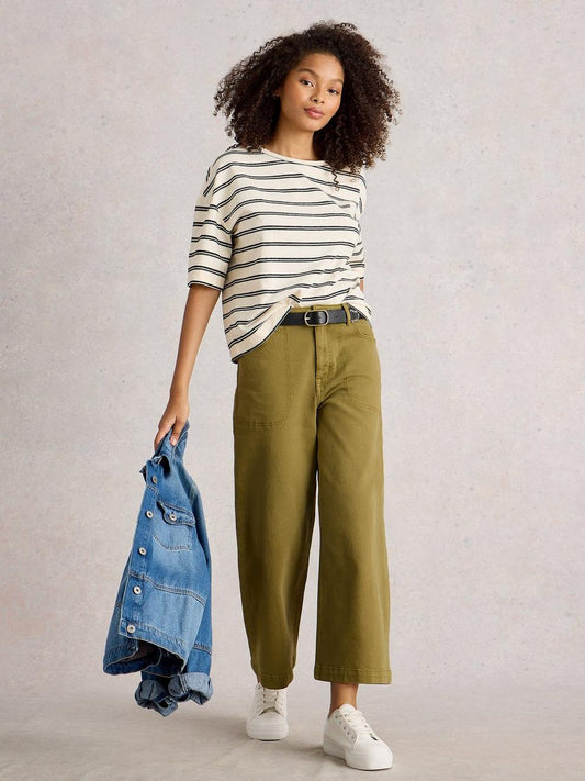 Crop Tia Wide Leg Jean