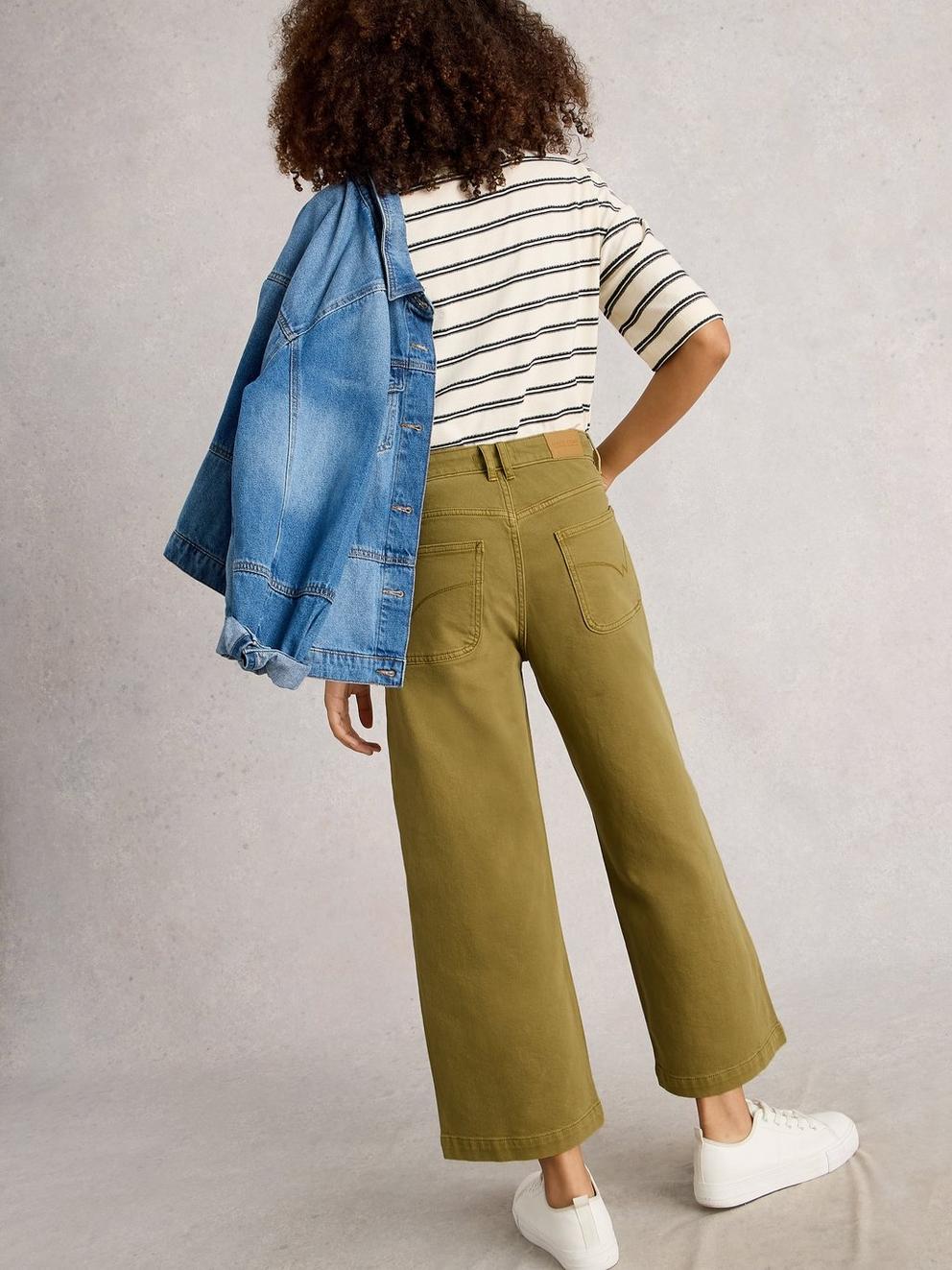 Crop Tia Wide Leg Jean