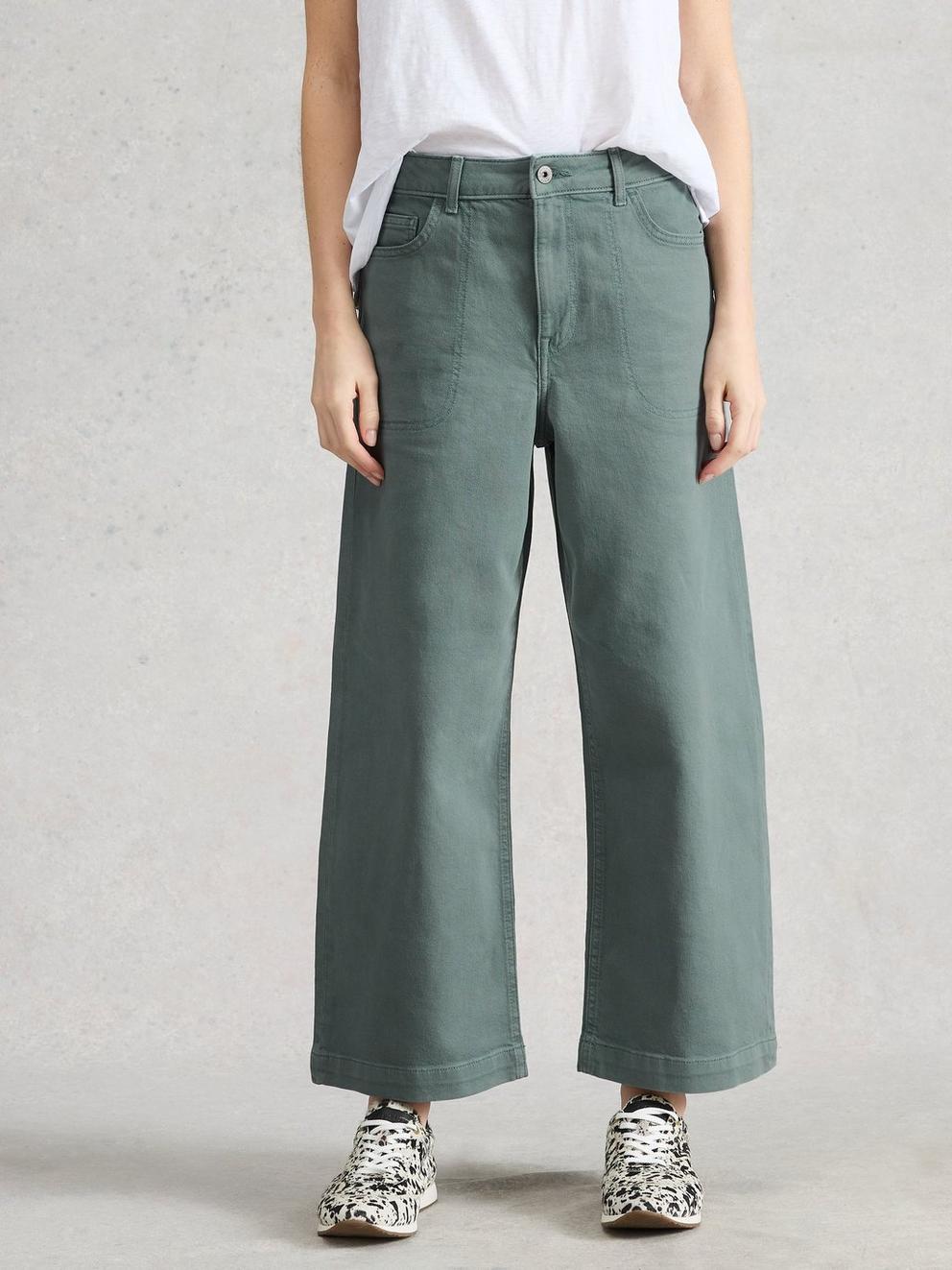 Crop Tia Wide Leg Jean