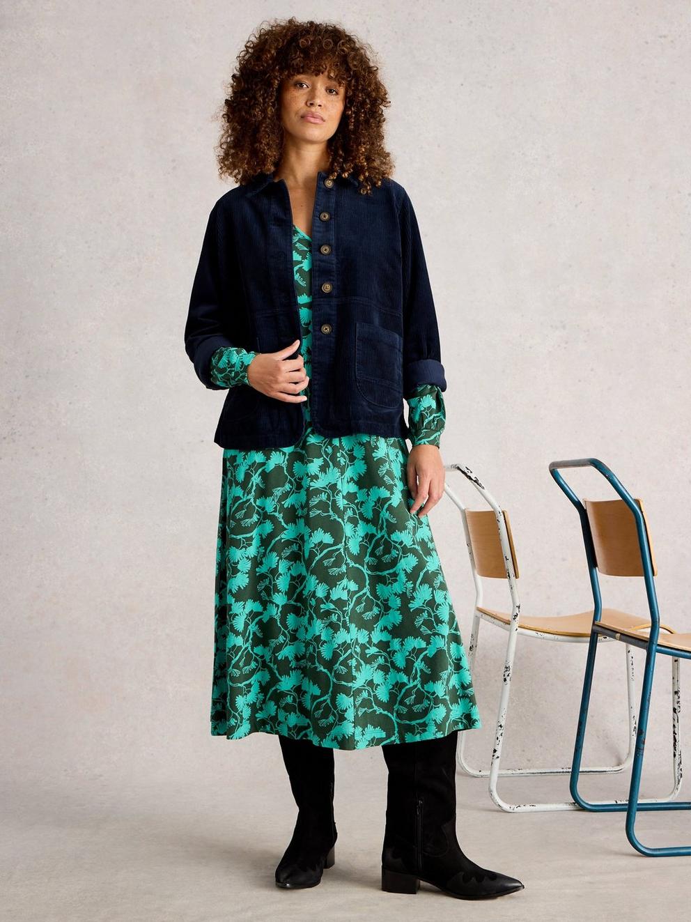 Carrie Cord Long Sleeve Jacket