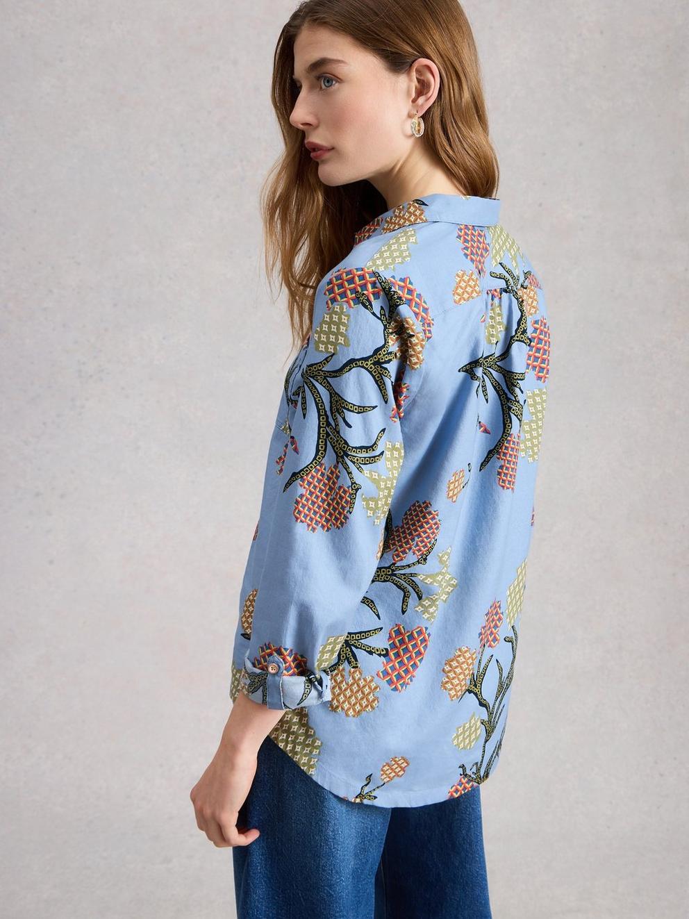 Sophie Collared Organic Cotton Long Sleeve Shirt