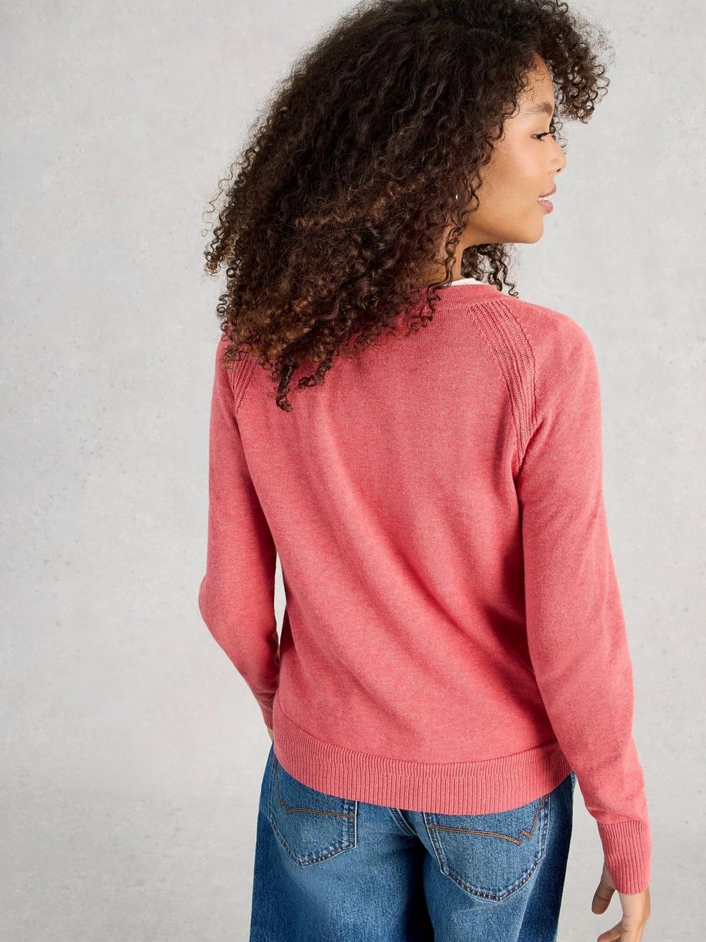 Lulu Crew Neck Long Sleeve Cardigan
