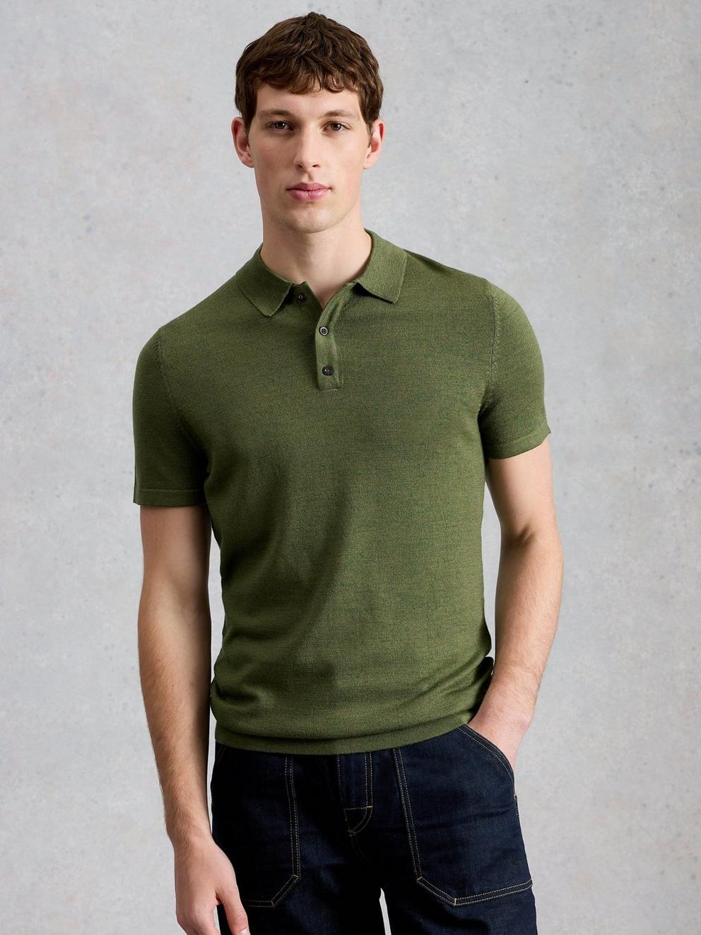Newport Merino Polo Ss