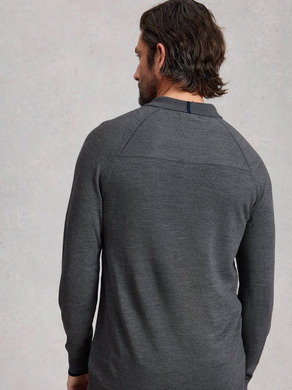 Newport Merino Polo Ls