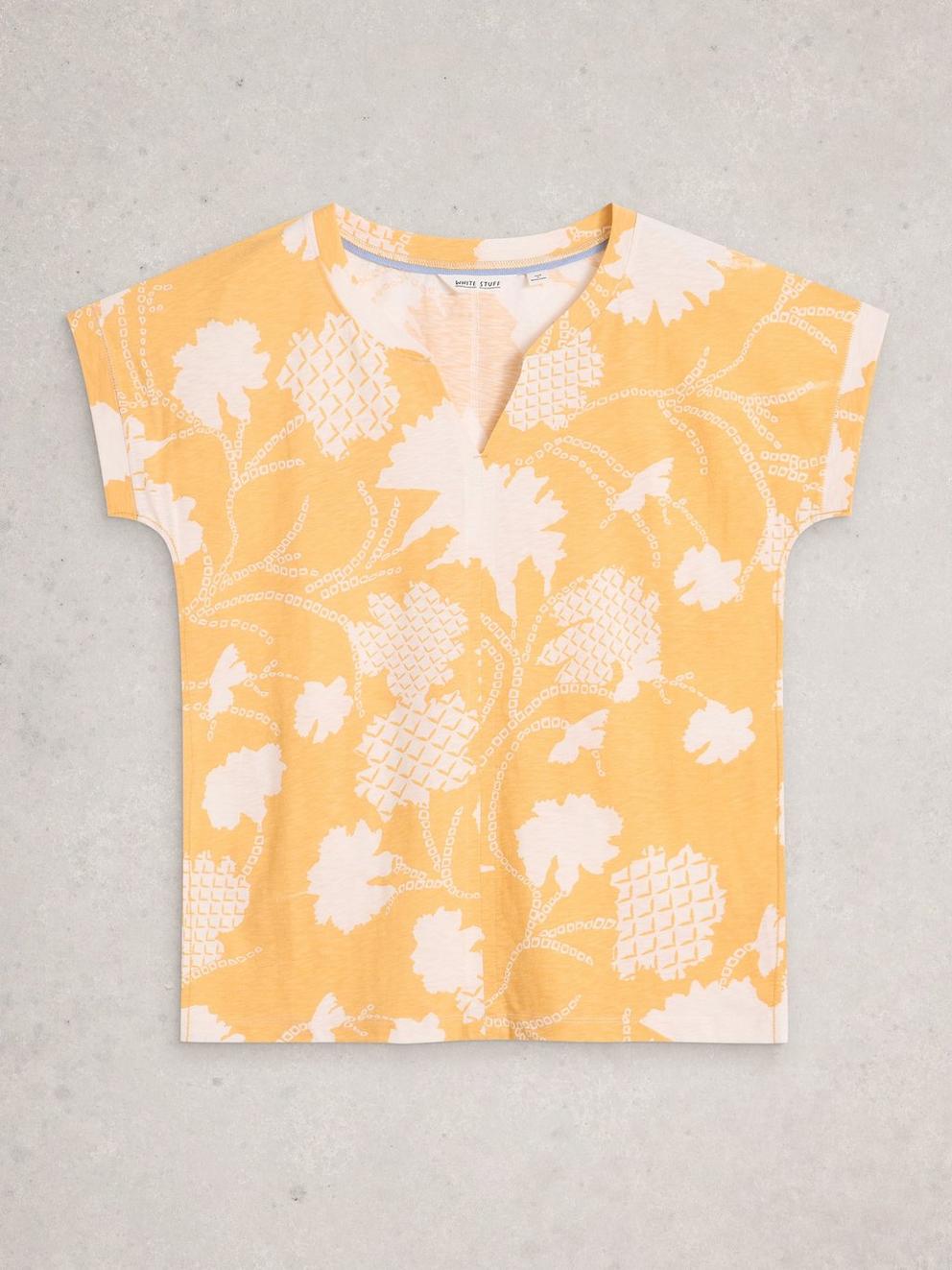 Nelly Notch Neck Print T-Shirt