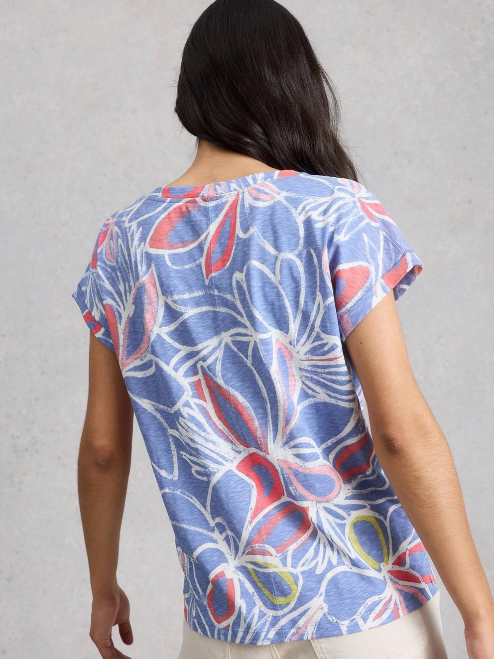 Nelly Cotton Notch Neck T-Shirt