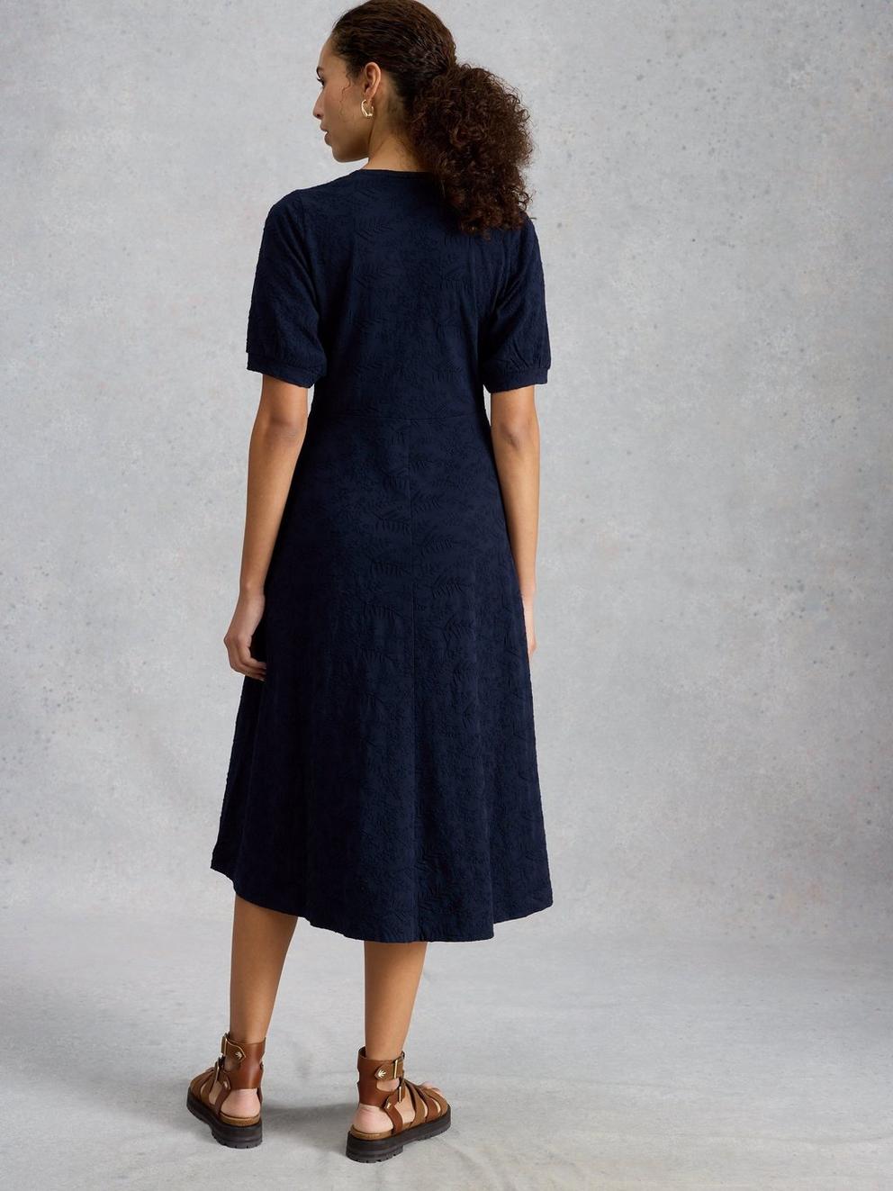 Megan Embroidered Jersey Dress