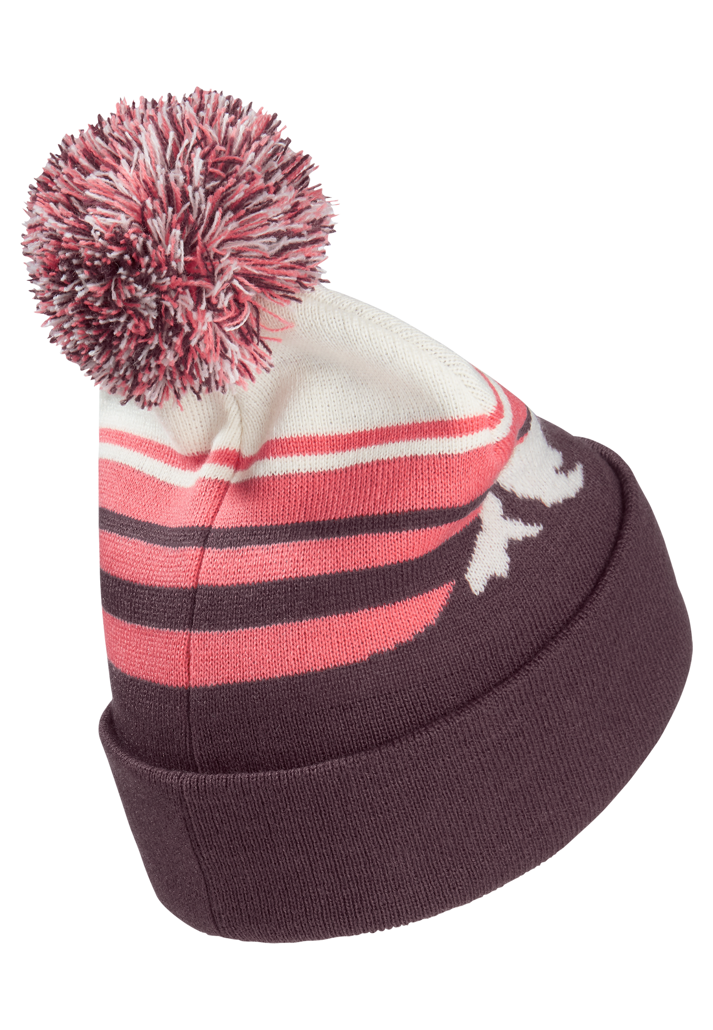 STRIPY POMPOM BEANIE K