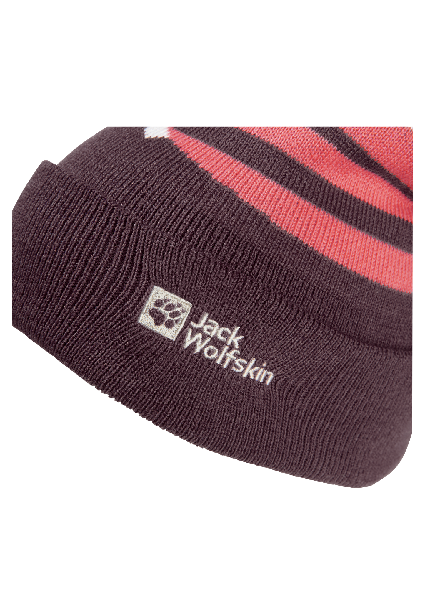 STRIPY POMPOM BEANIE K