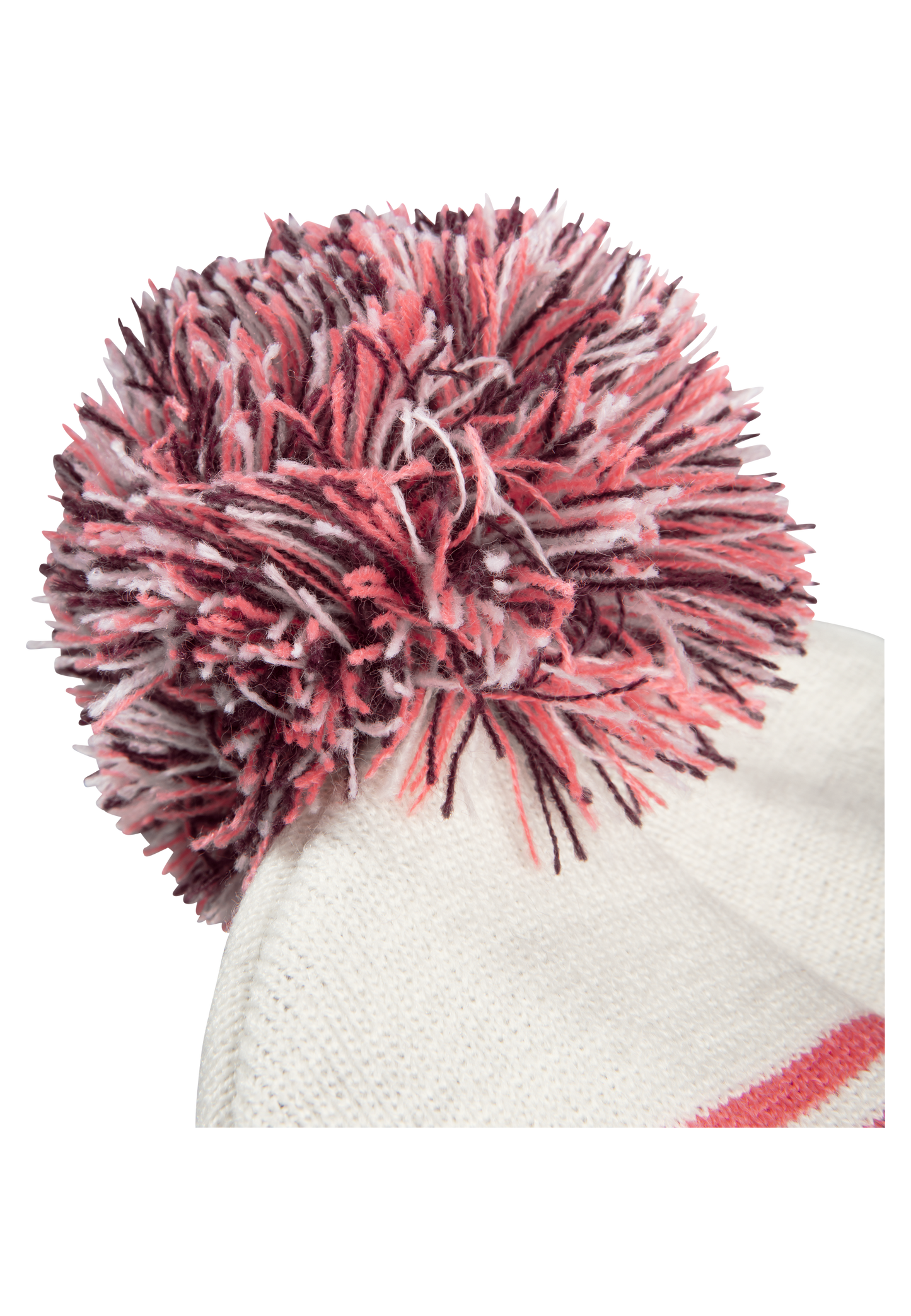 STRIPY POMPOM BEANIE K
