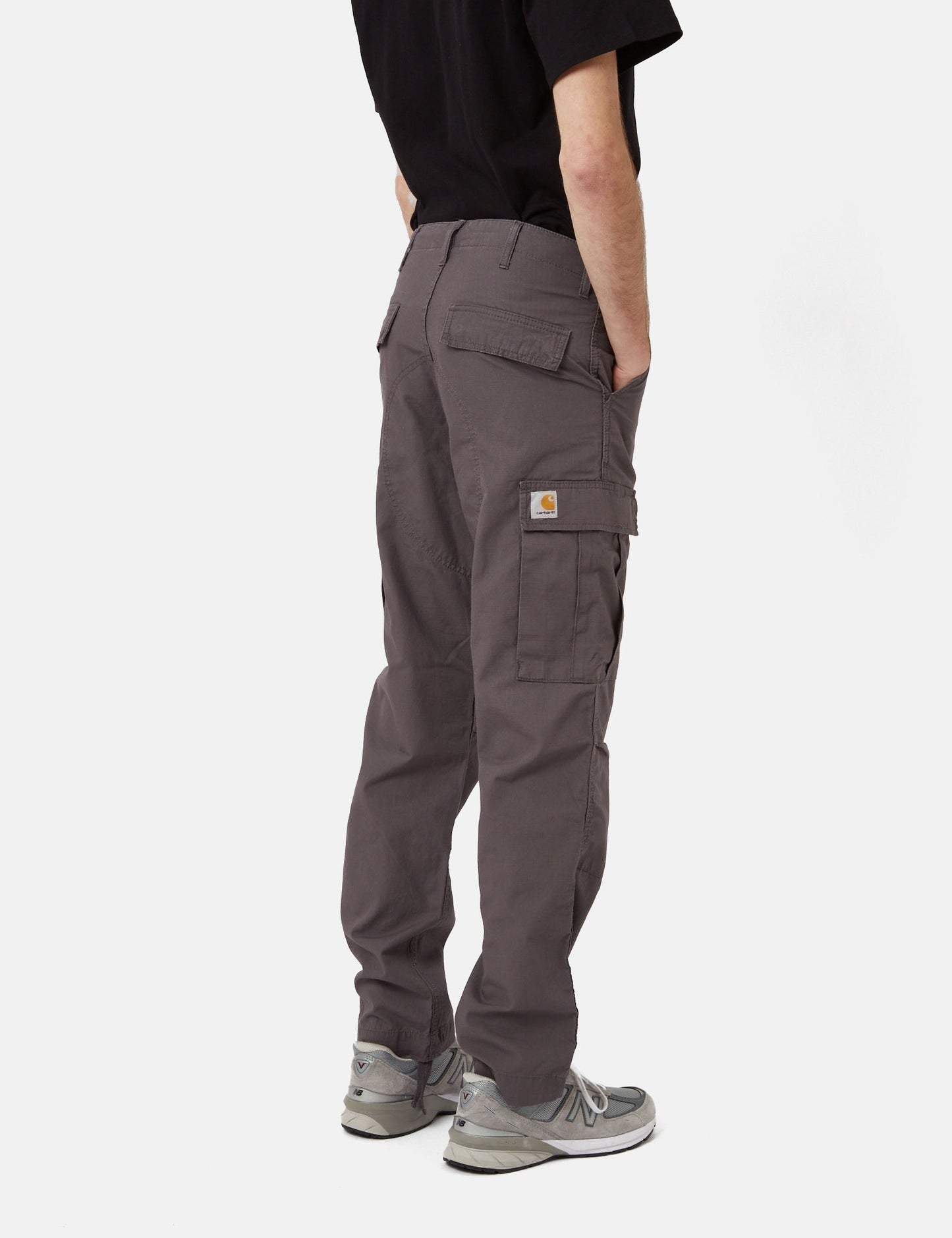 Pantalon Cargo Regular (Standard) - Gris Rhino