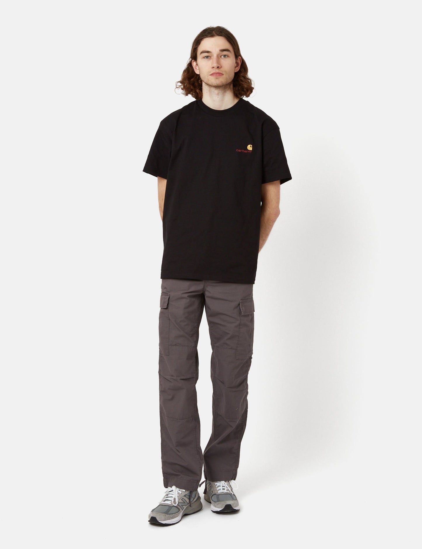 Pantalon Cargo Regular (Standard) - Gris Rhino