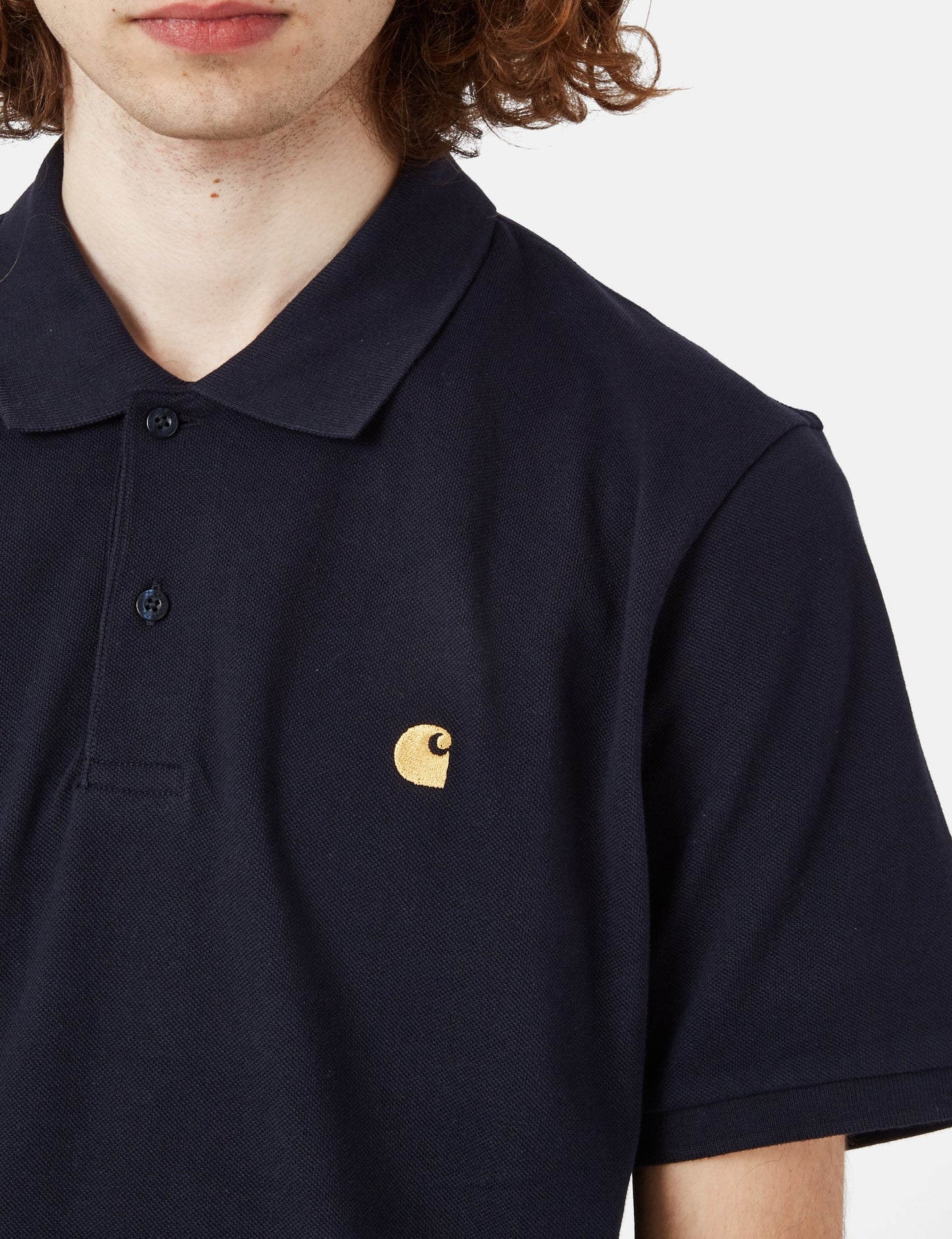 Polo Chase Pique - Bleu Marine Foncé