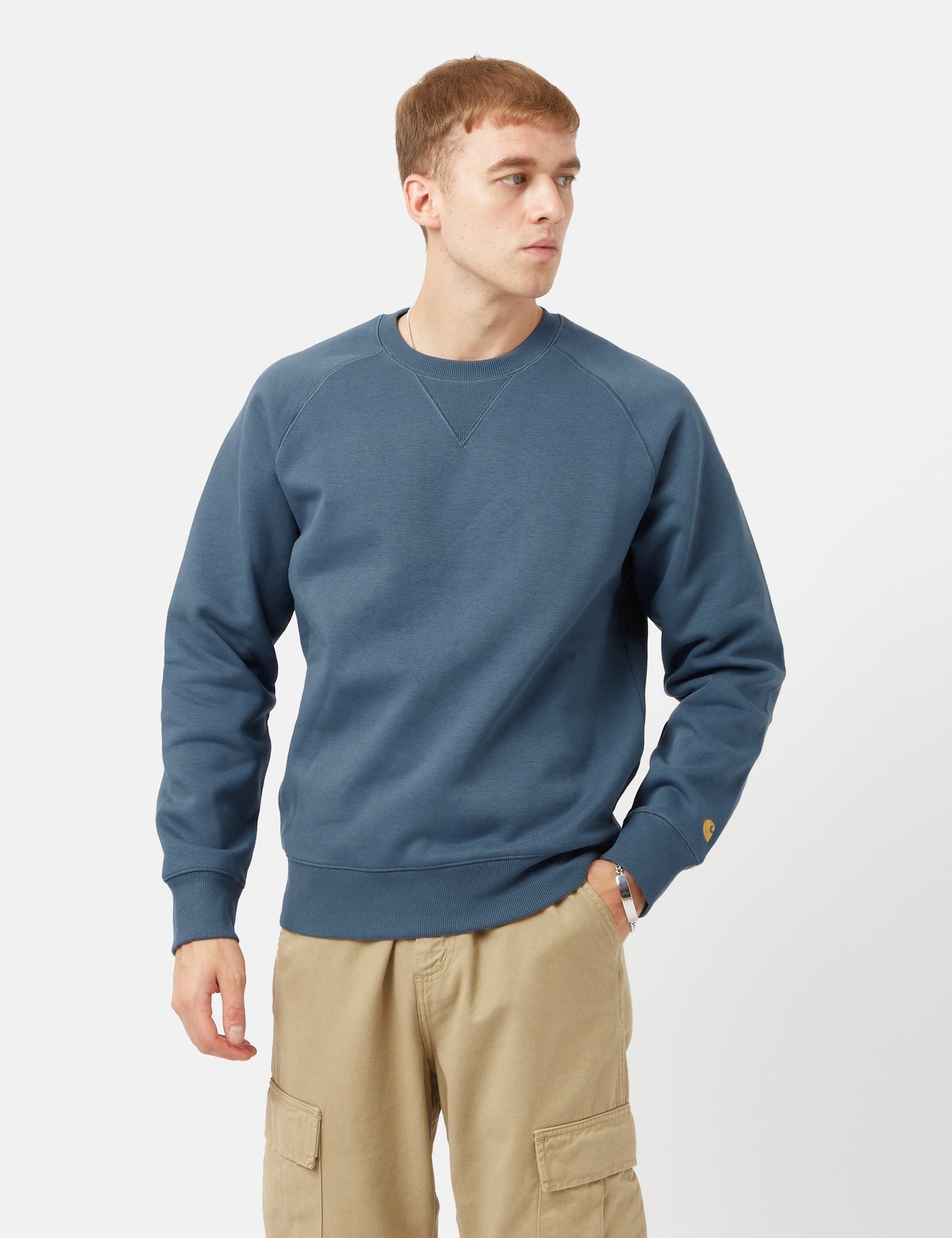 Sweat-shirt Chase - Vert canard
