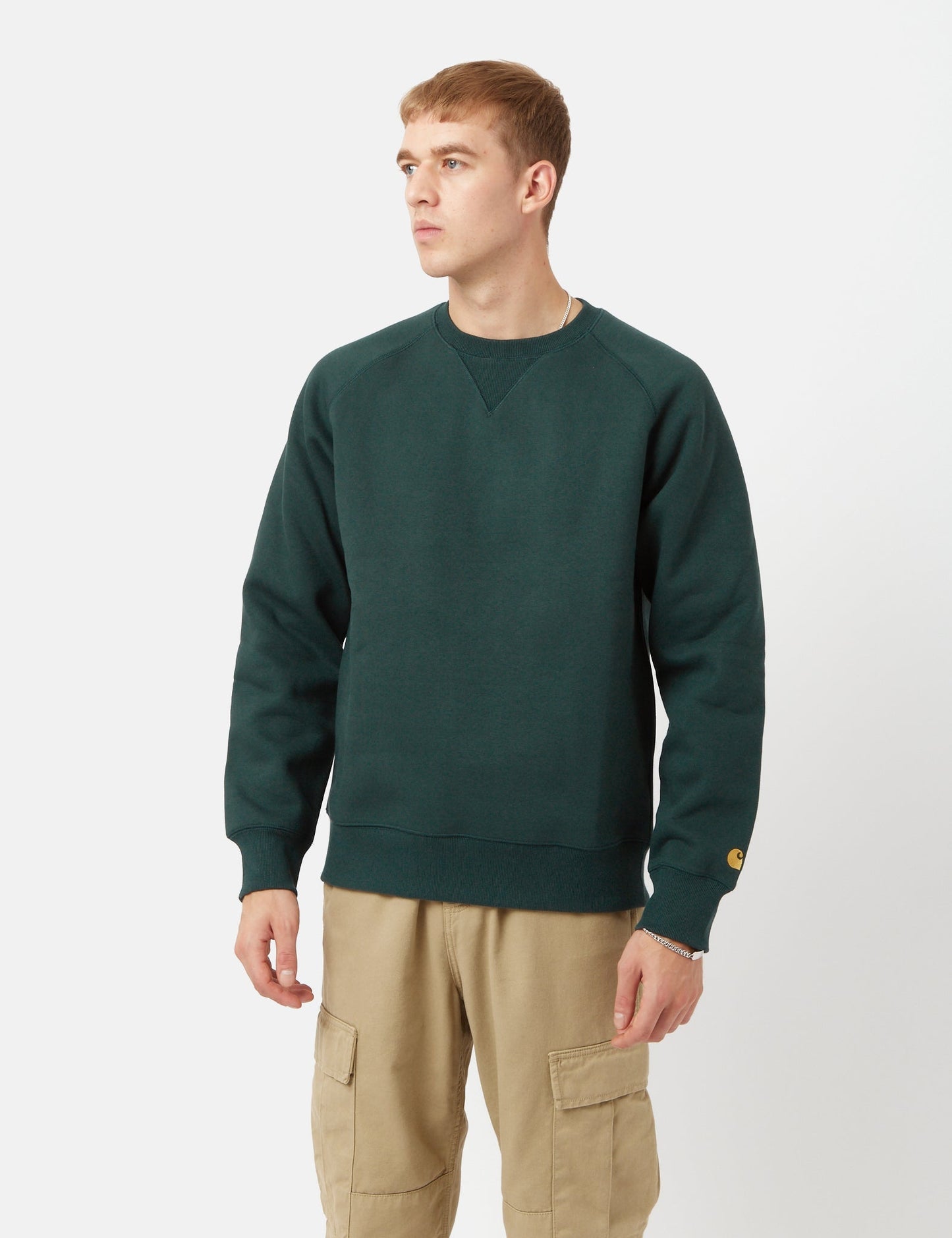 Sweat-shirt Chase - Vert canard