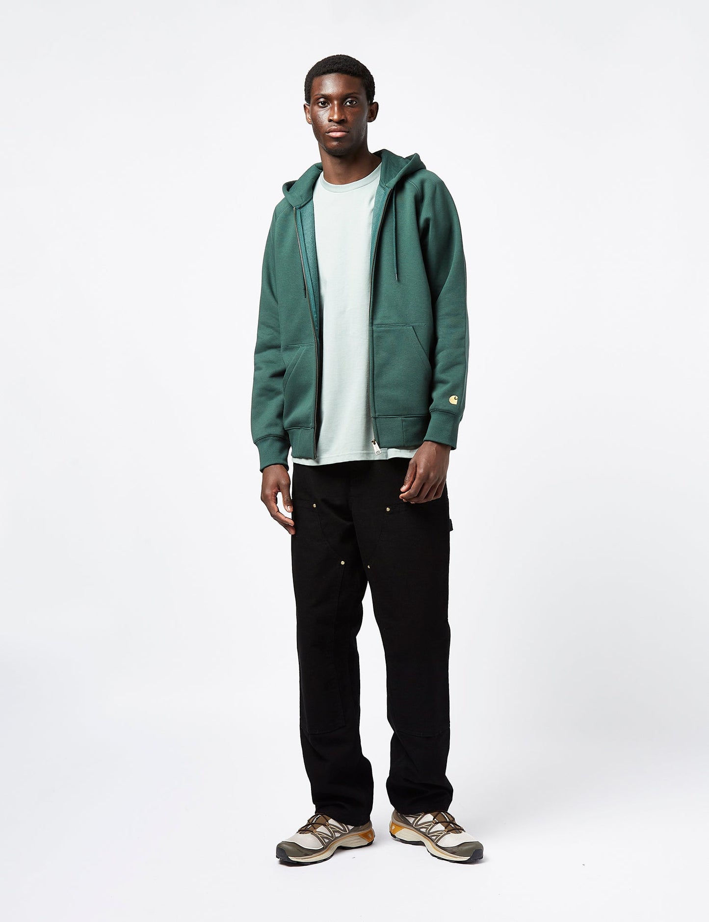 Chase Hooded Zip Sweatshirt - Discovery Green