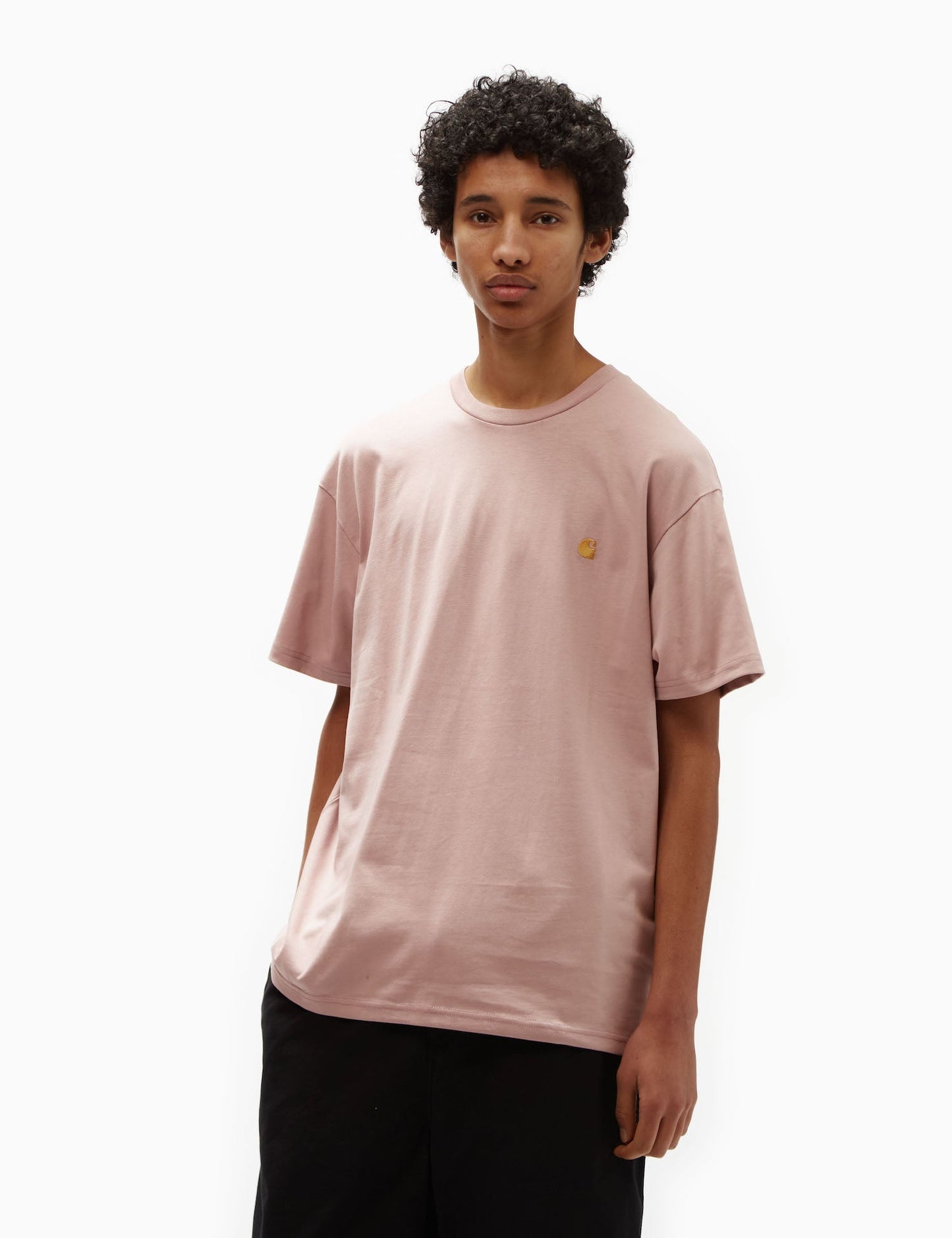 Chase T-Shirt (Loose) - Sandfarbenes Khaki/Gold