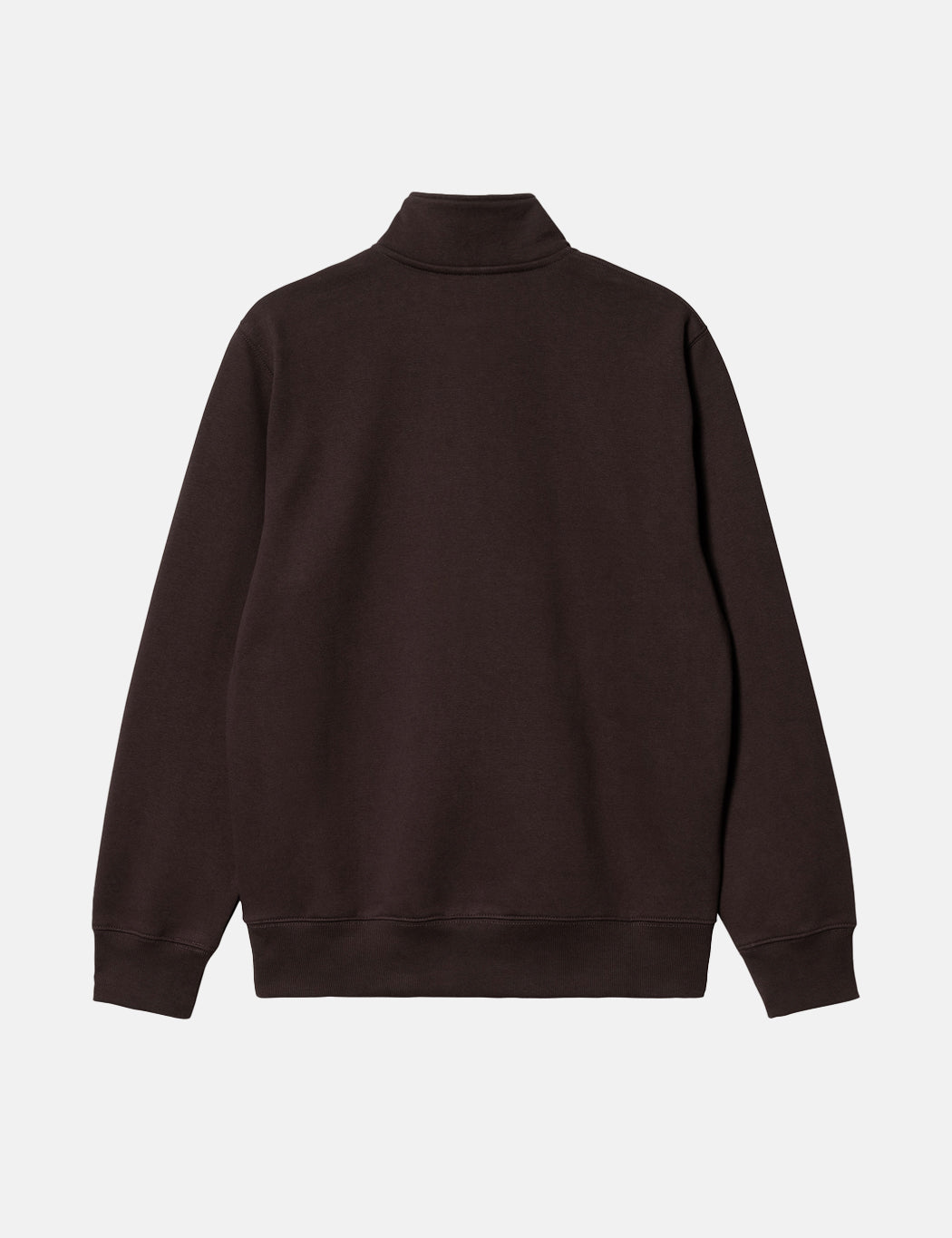 Sweat-shirt zippé Chase Neck – Marron Ombre Foncé