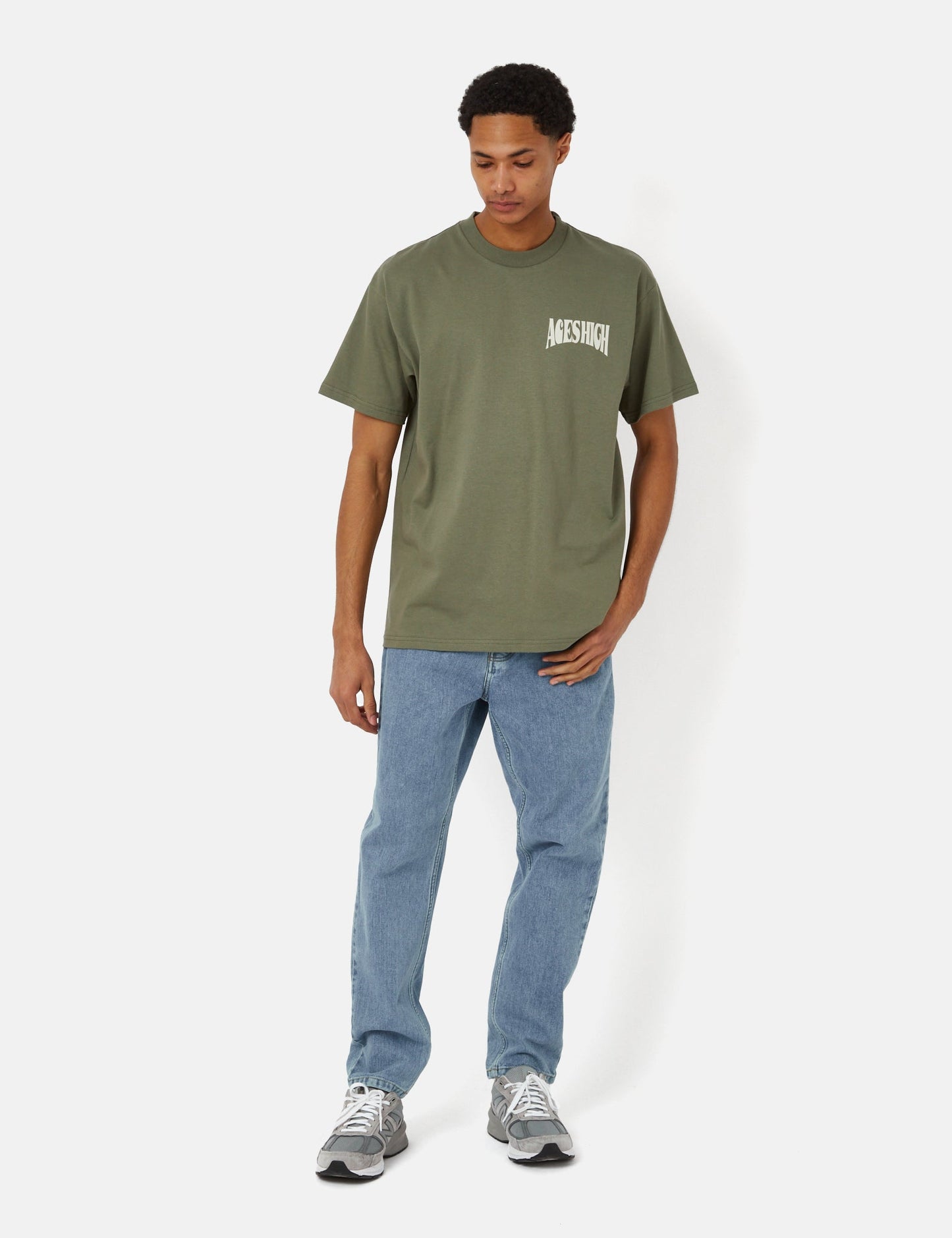 Newel Pant (Relaxed, Stone Bleached) – Blau