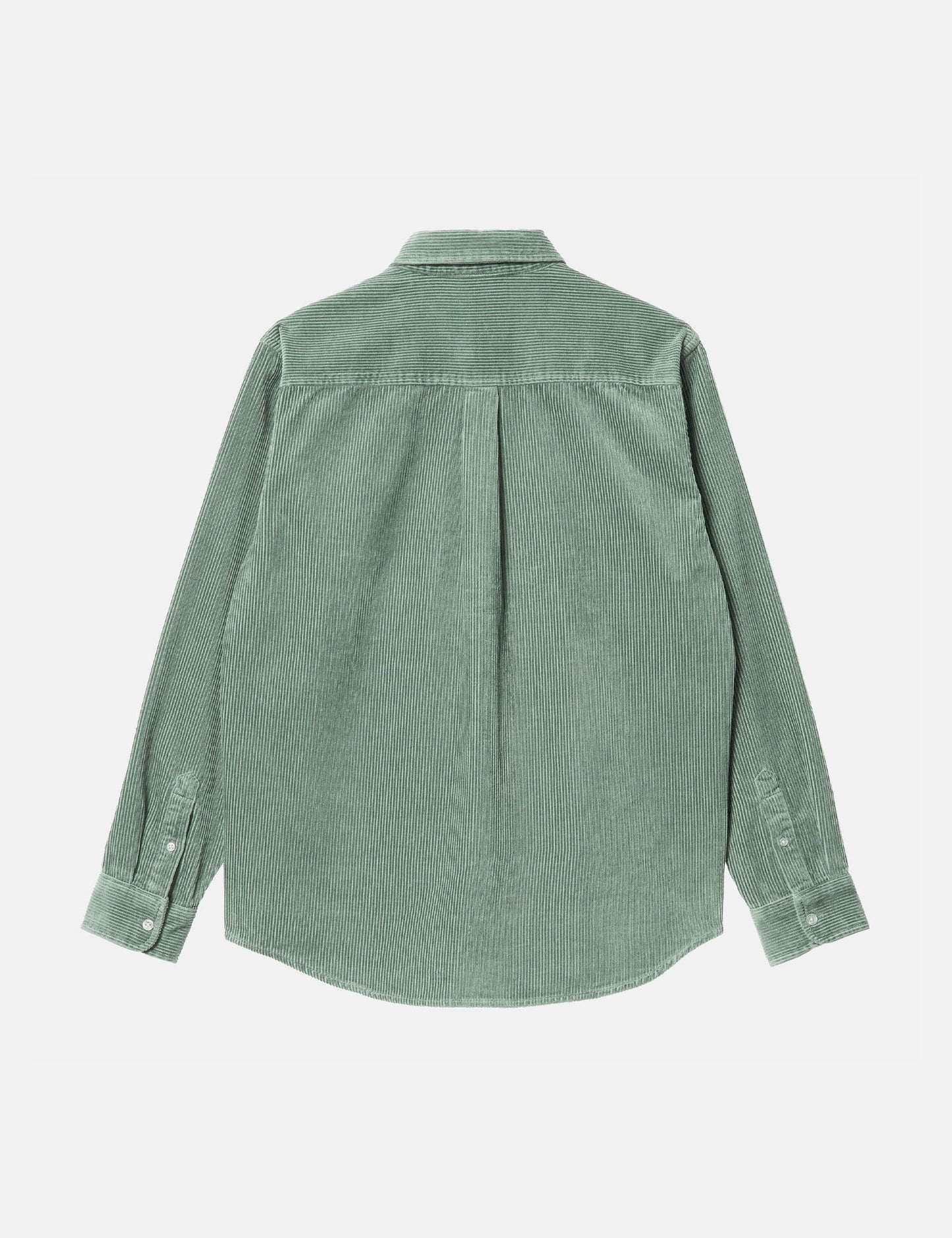 Chemise en velours côtelé Madison - Vert sauge/Noir