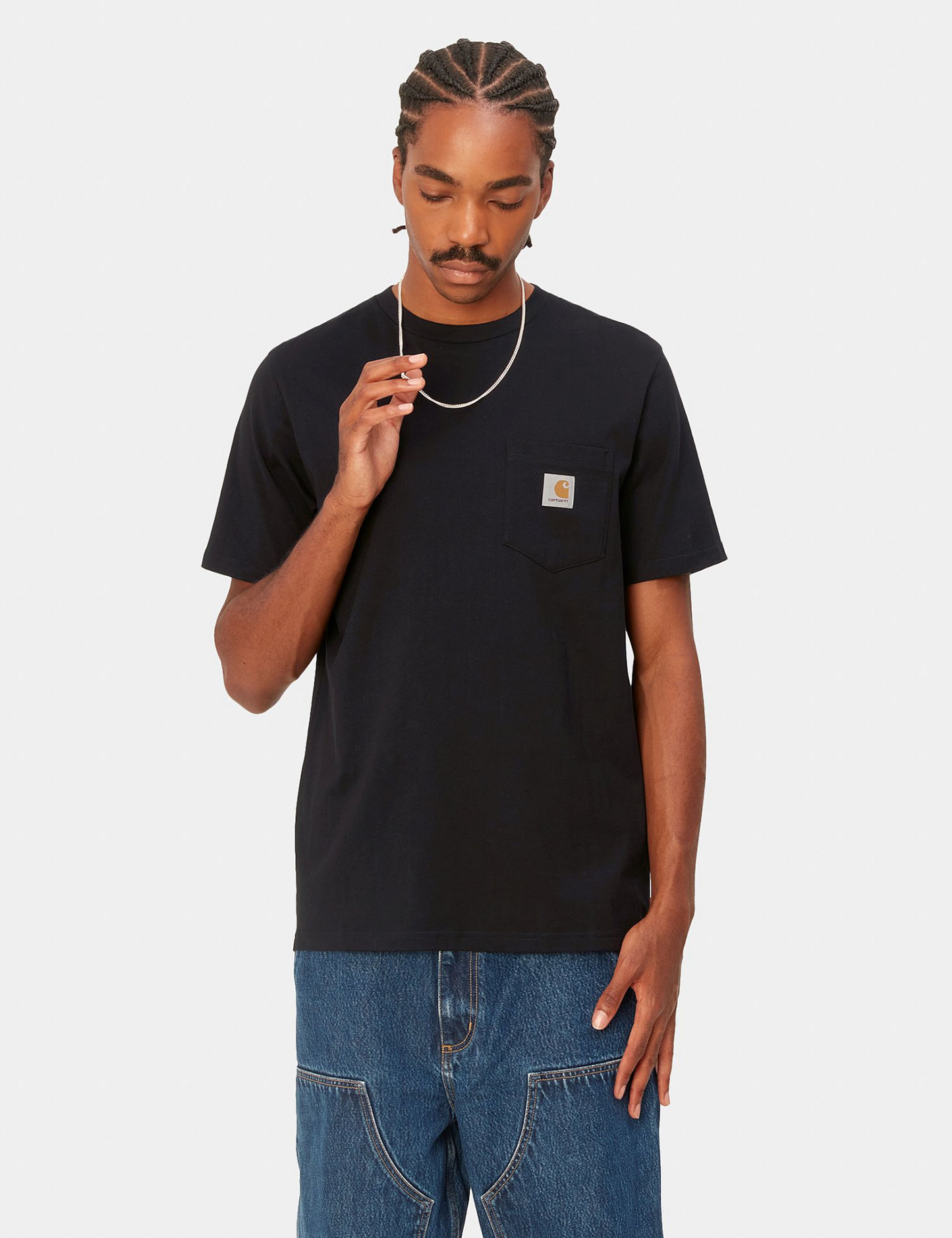 T-shirt à poche - Noir