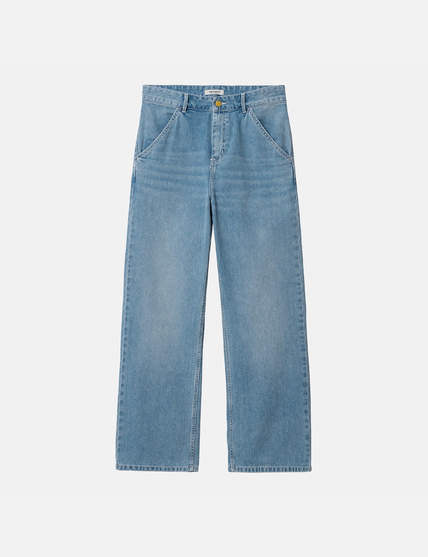 Damen Simple Hose (Loose) - Blue Light Stone Washed