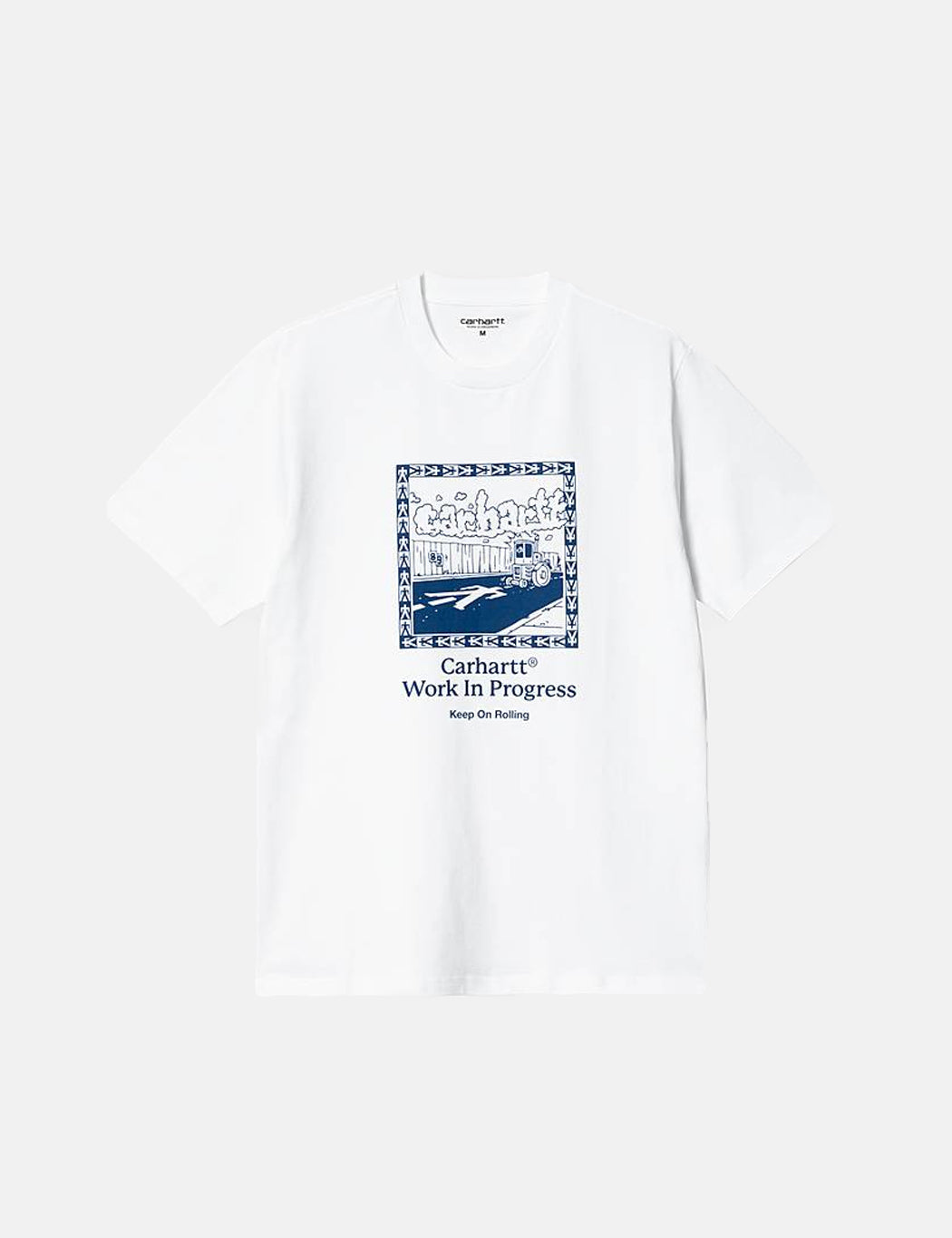 T-shirt Rouleau compresseur - Blanc