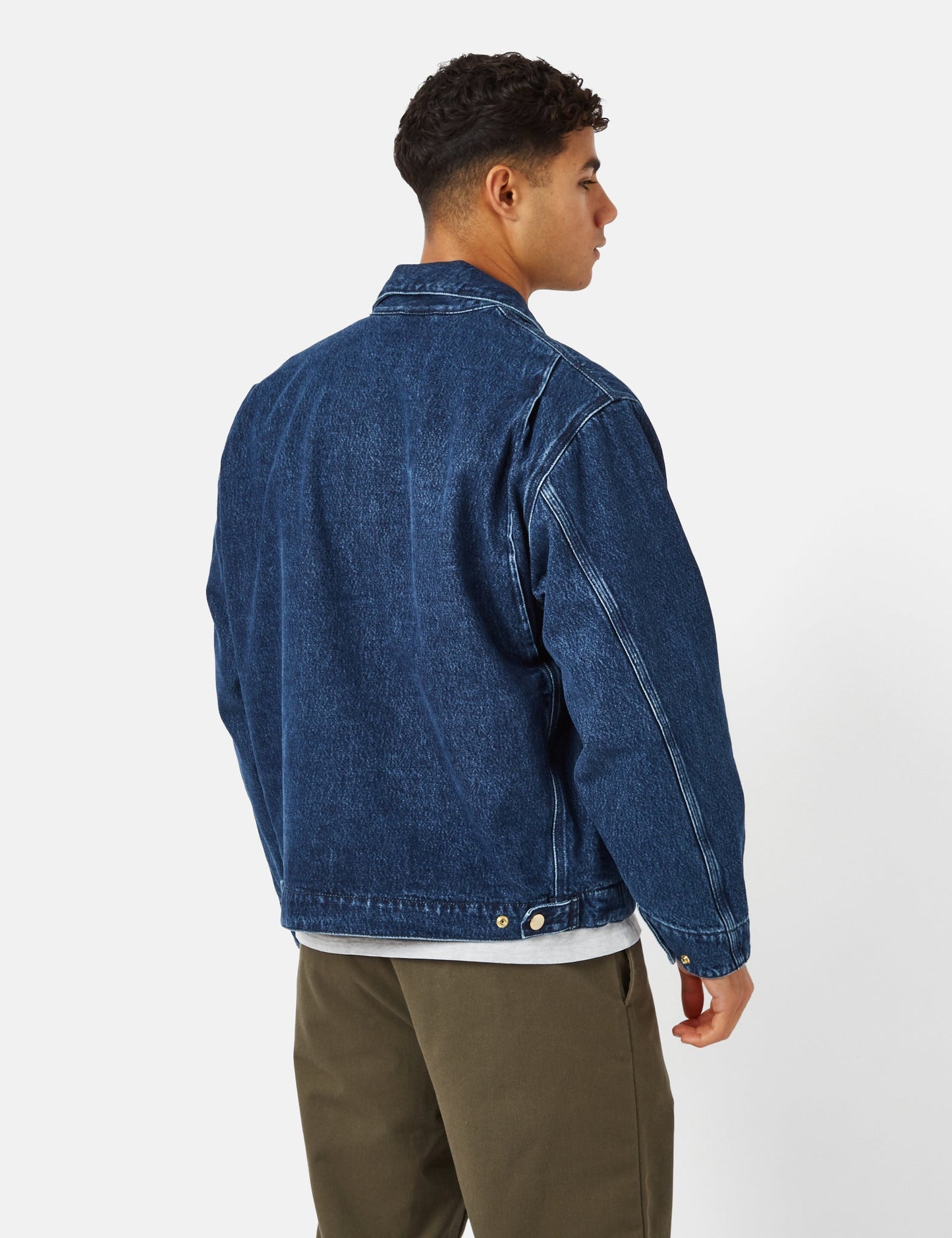 Blouson motard (Denim) - Bleu délavé