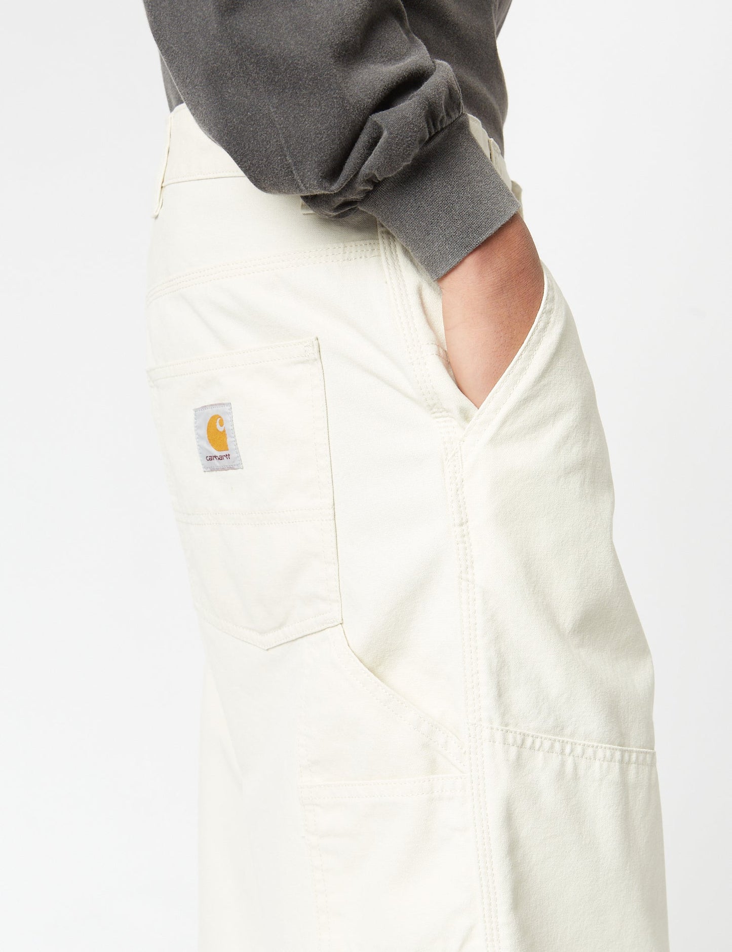 Pantalon coupe large (ample) – Blanc salé