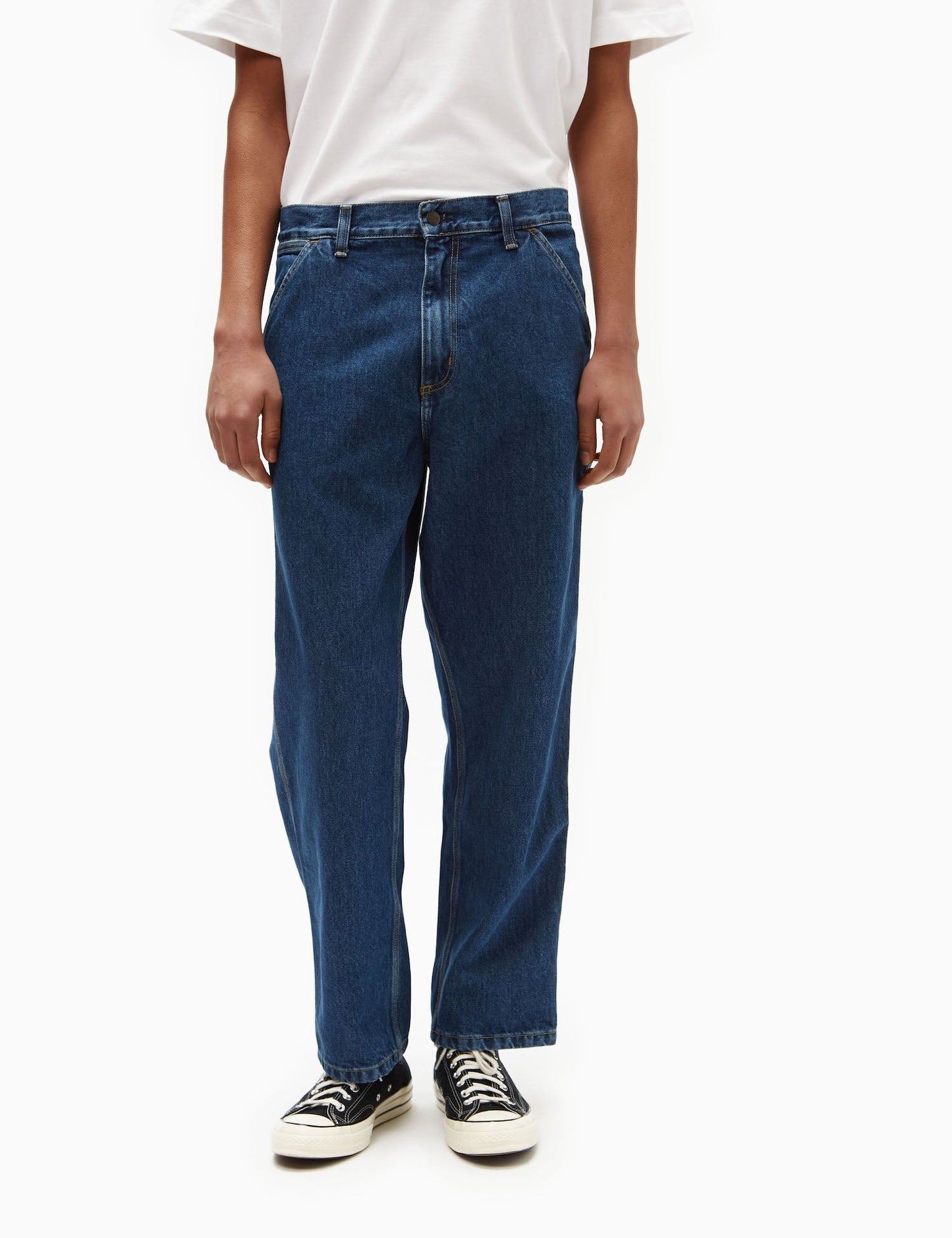 Pantalon Simple Genou (Denim Smith) - Bleu Délavé