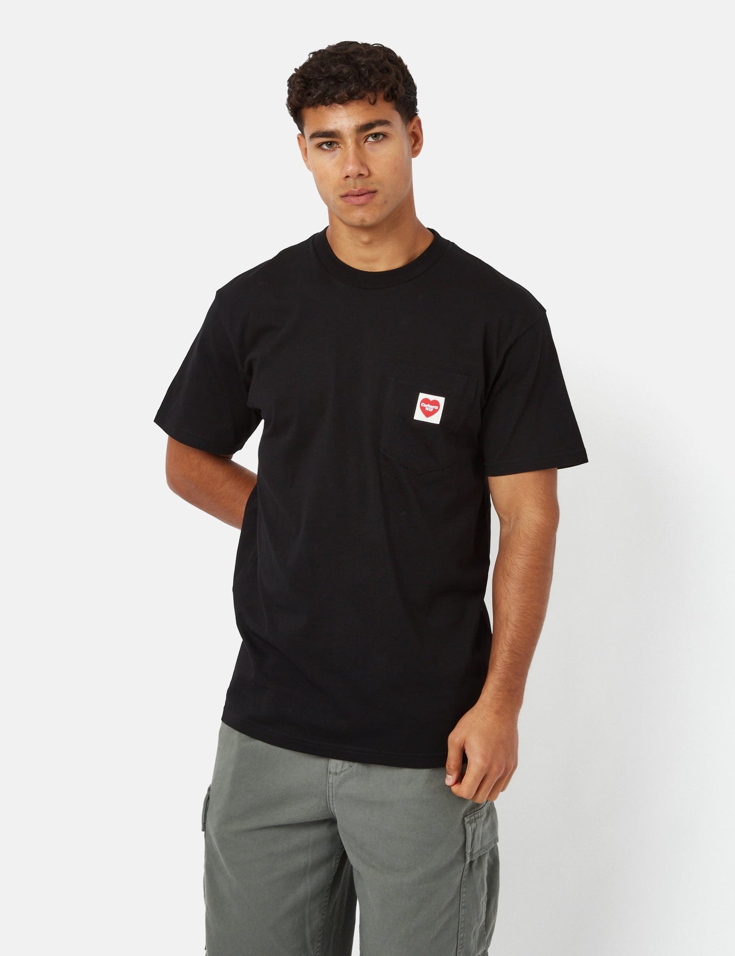 Pocket Heart T-Shirt (locker geschnitten) - Weiß