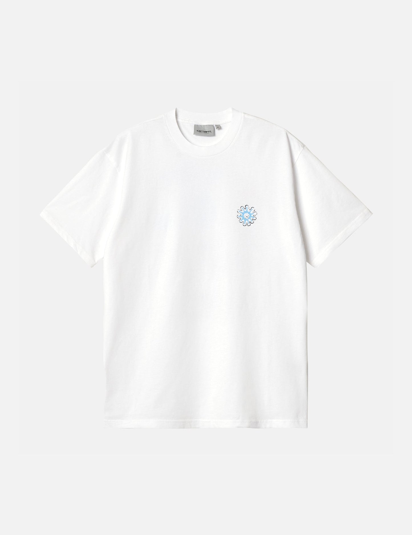 T-shirt Splash (ample) - Blanc délavé à la pierre