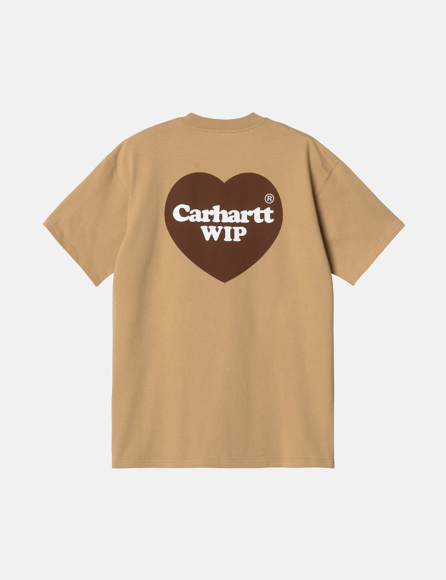 T-shirt Double Cœur (Bio) - Marron Hamilton Poussiéreux