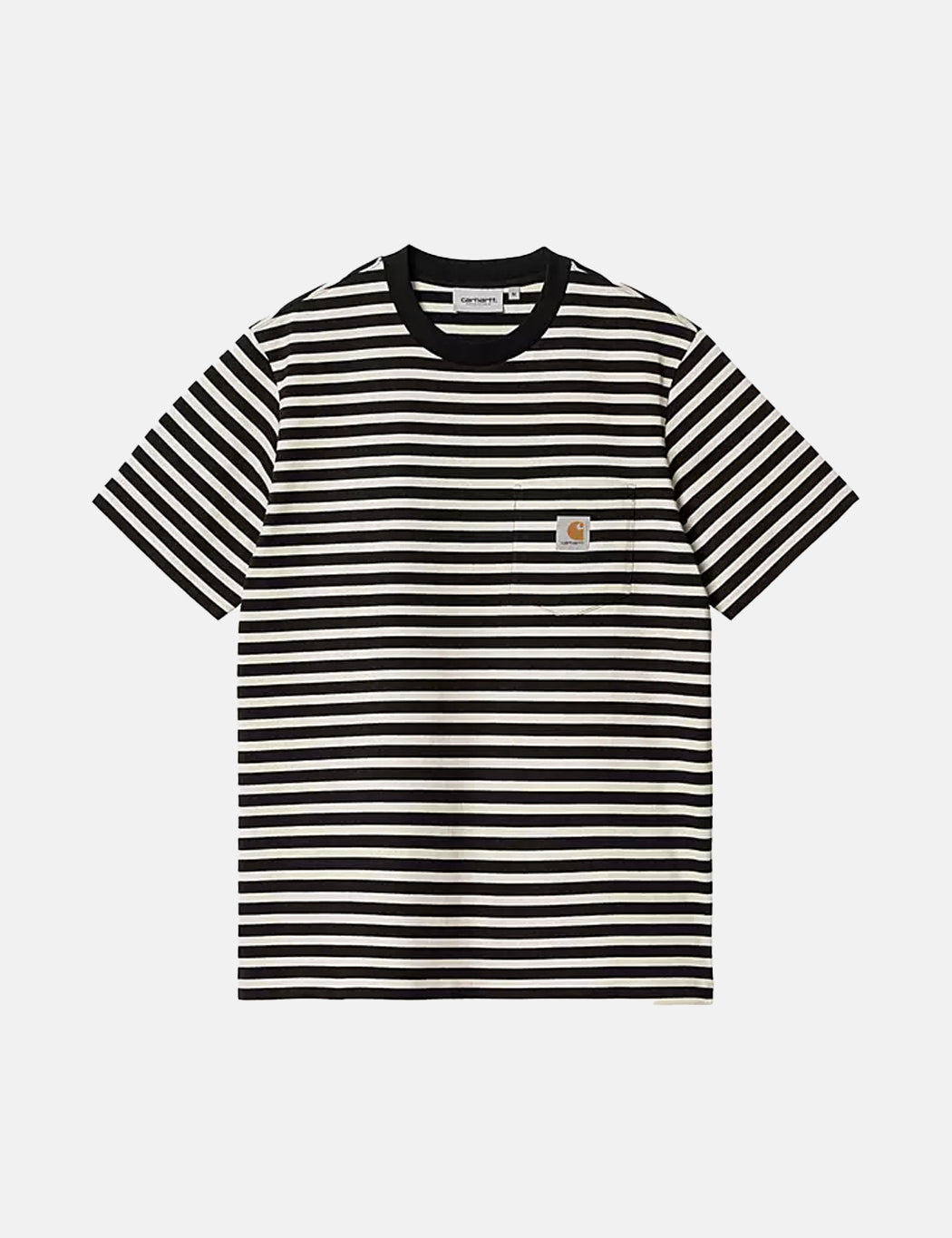 Seidler Pocket T-Shirt (Seidler Stripe) – Salt Grey/Black