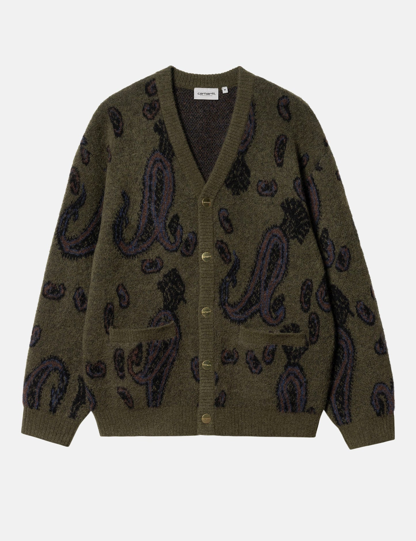 Gilet Medford (Jacquard Cachemire) - Vert Végétal