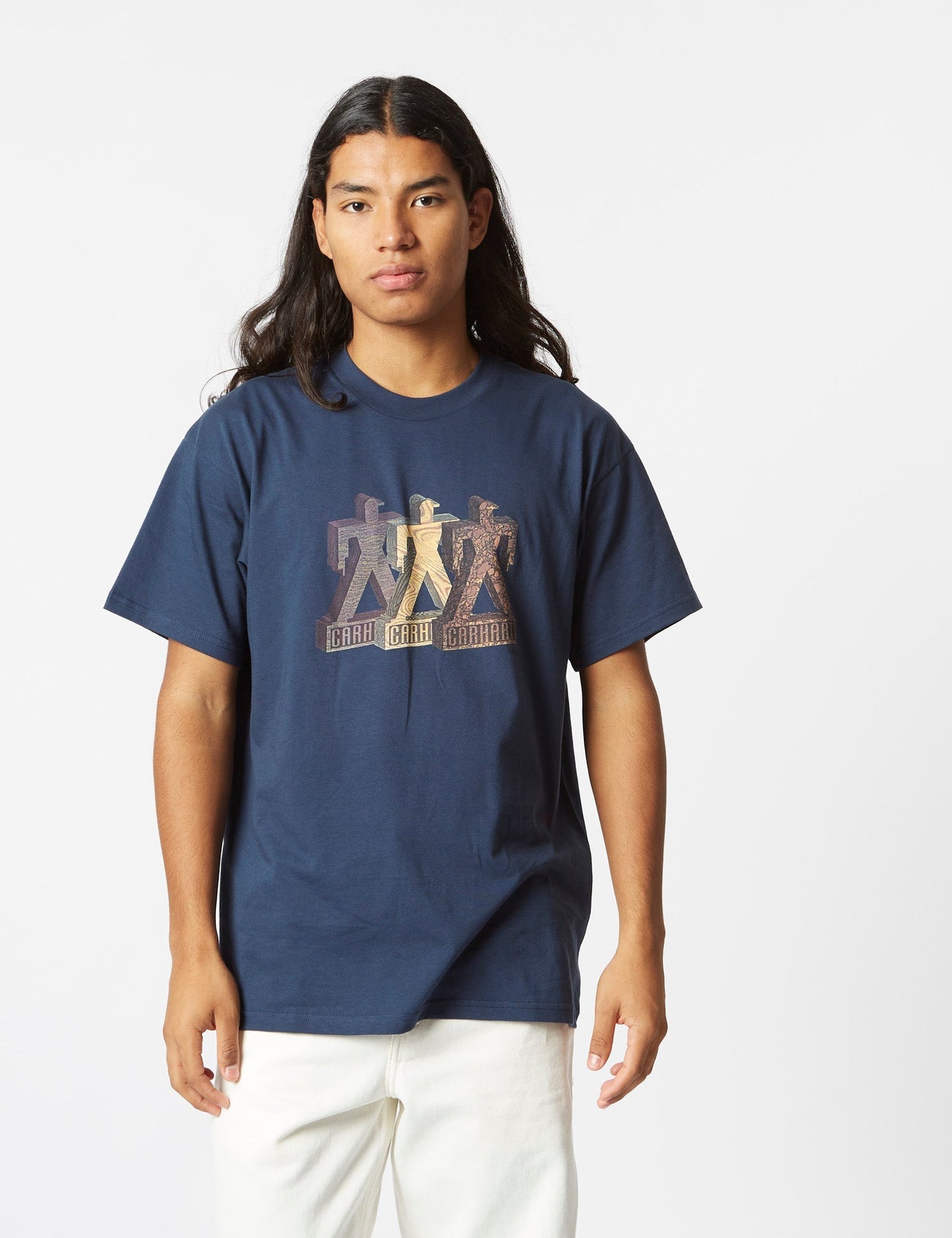 T-Shirt Built (Ample) - Bleu