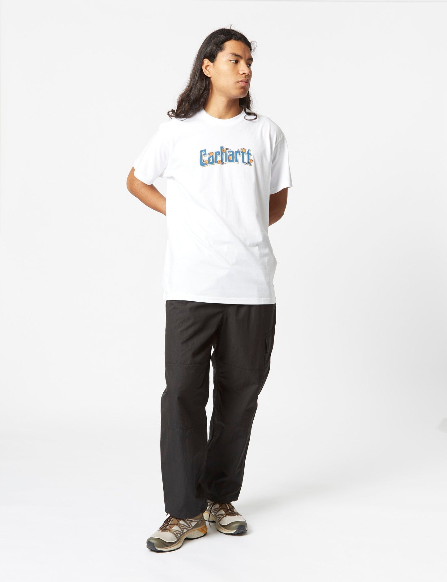 T-shirt Spin Script (ample) - Blanc