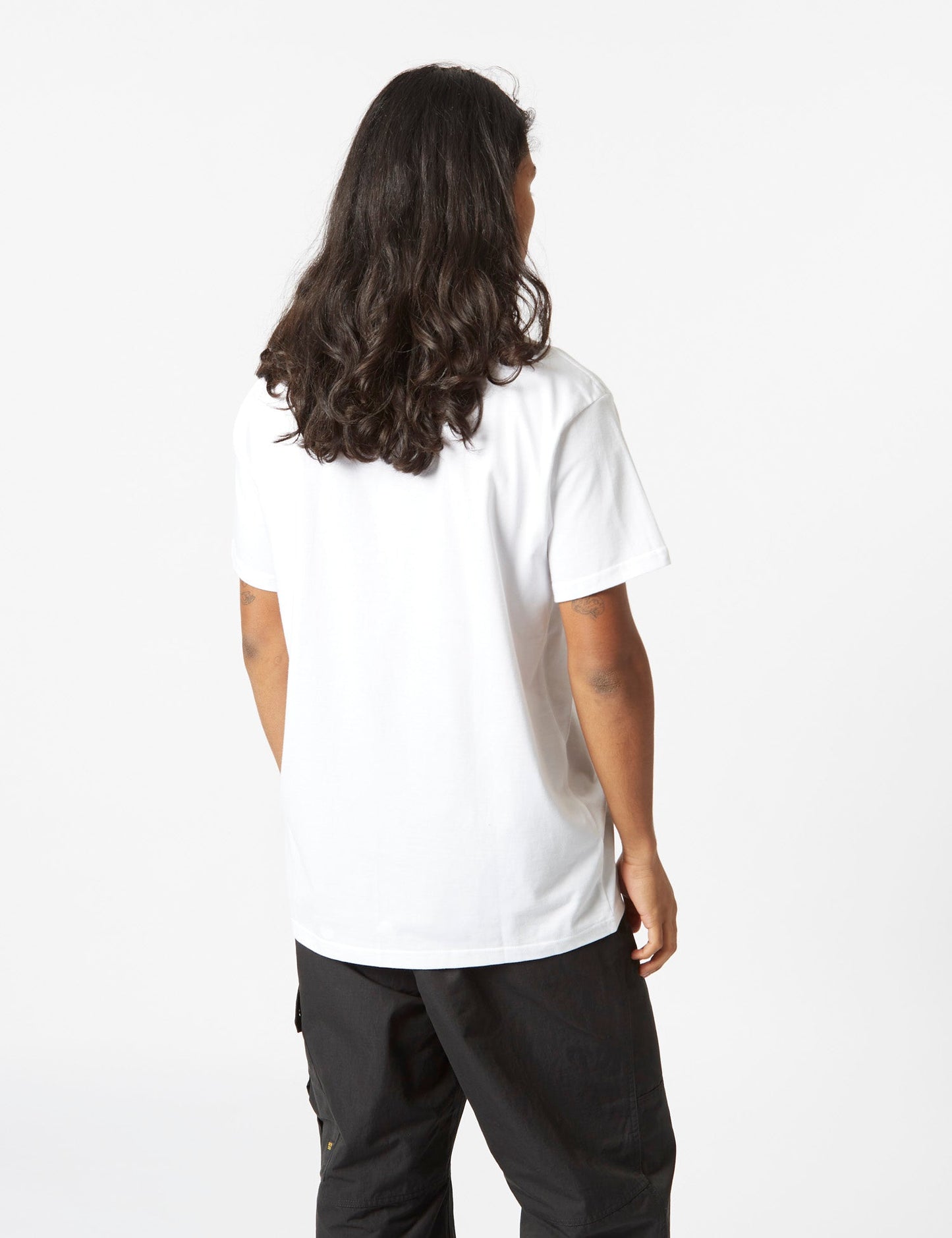 T-shirt Spin Script (ample) - Blanc