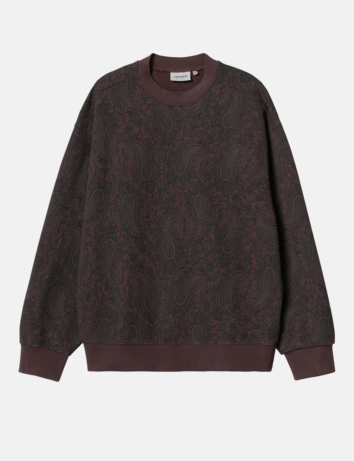 Sweat-shirt Paisley (Imprimé Paisley) - Marron Buckeye