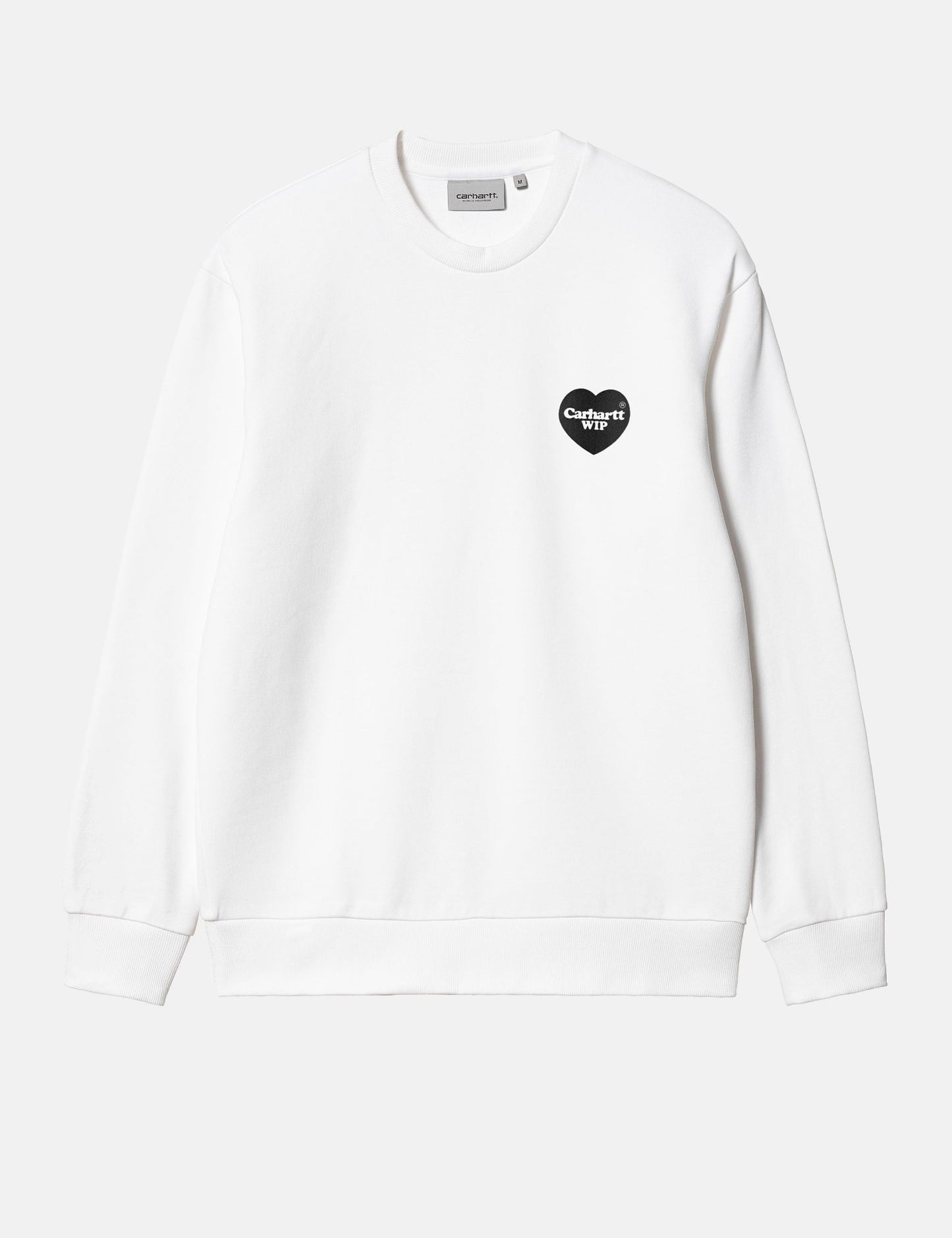 Sweatshirt mit Herz-Bandana (locker geschnitten) – Weiß