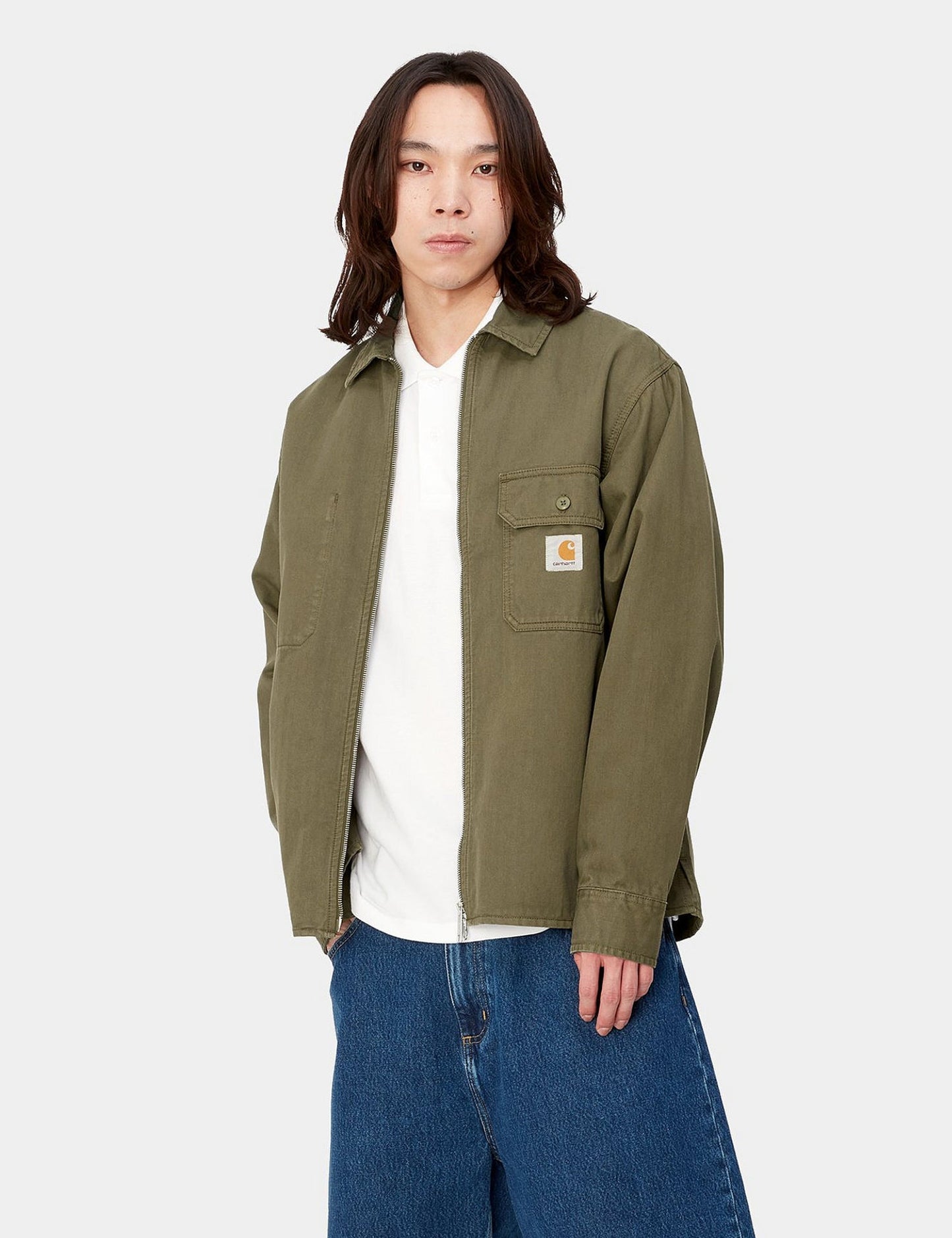 Rainer Overshirt – Dundee Green Garment Dyed