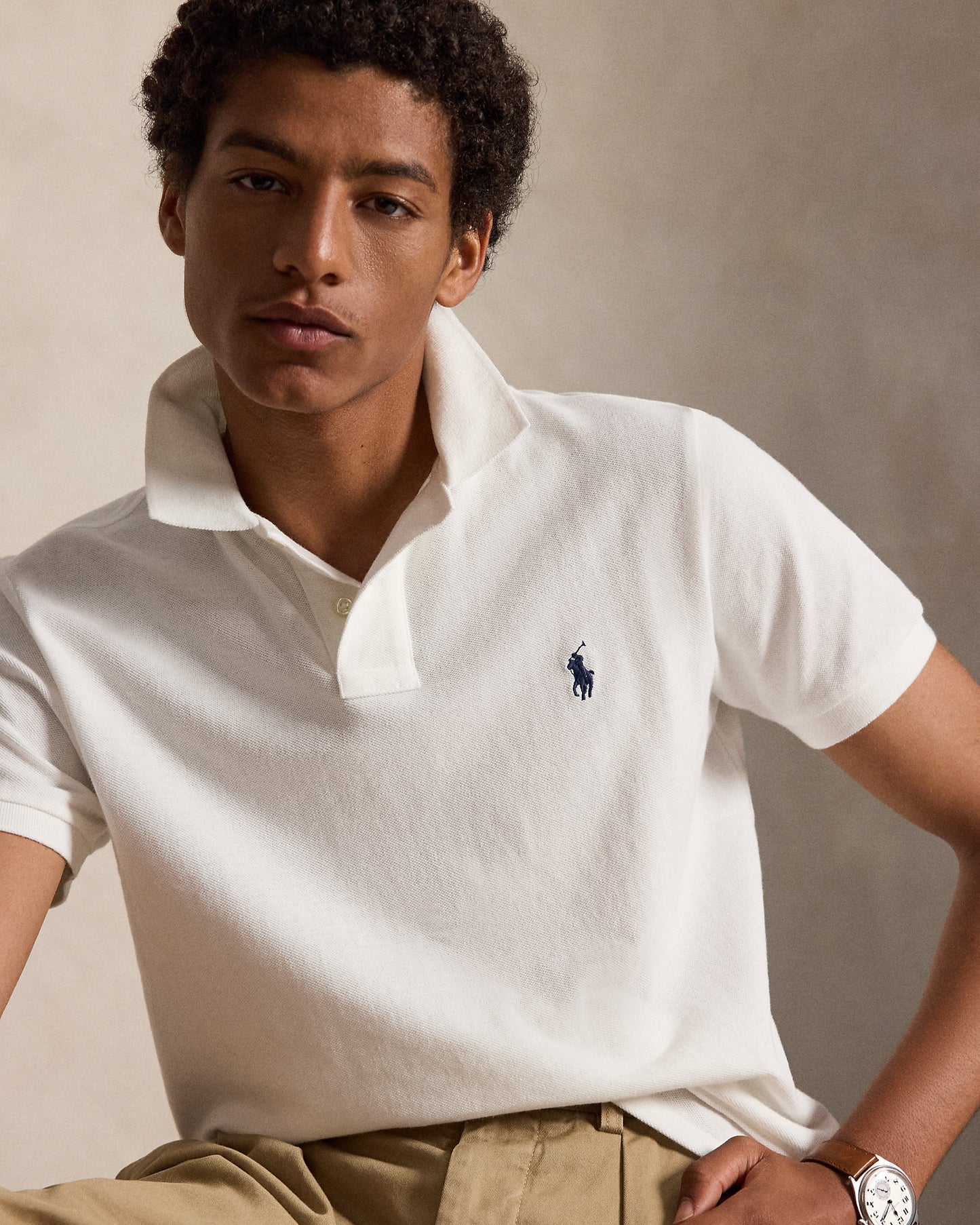 The Iconic Custom Slim Fit Mesh Polo